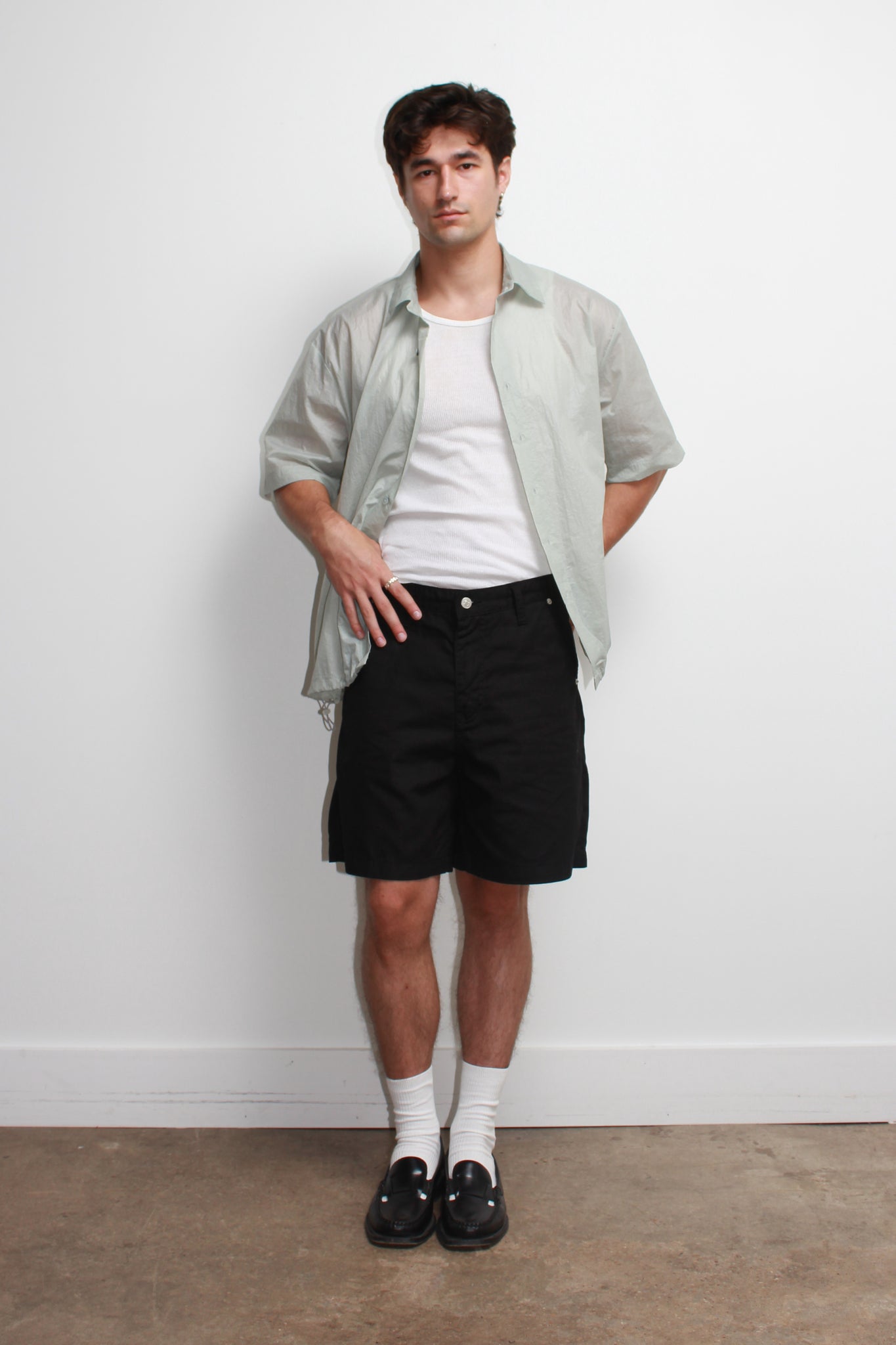 Coje Cotton Shorts in Black