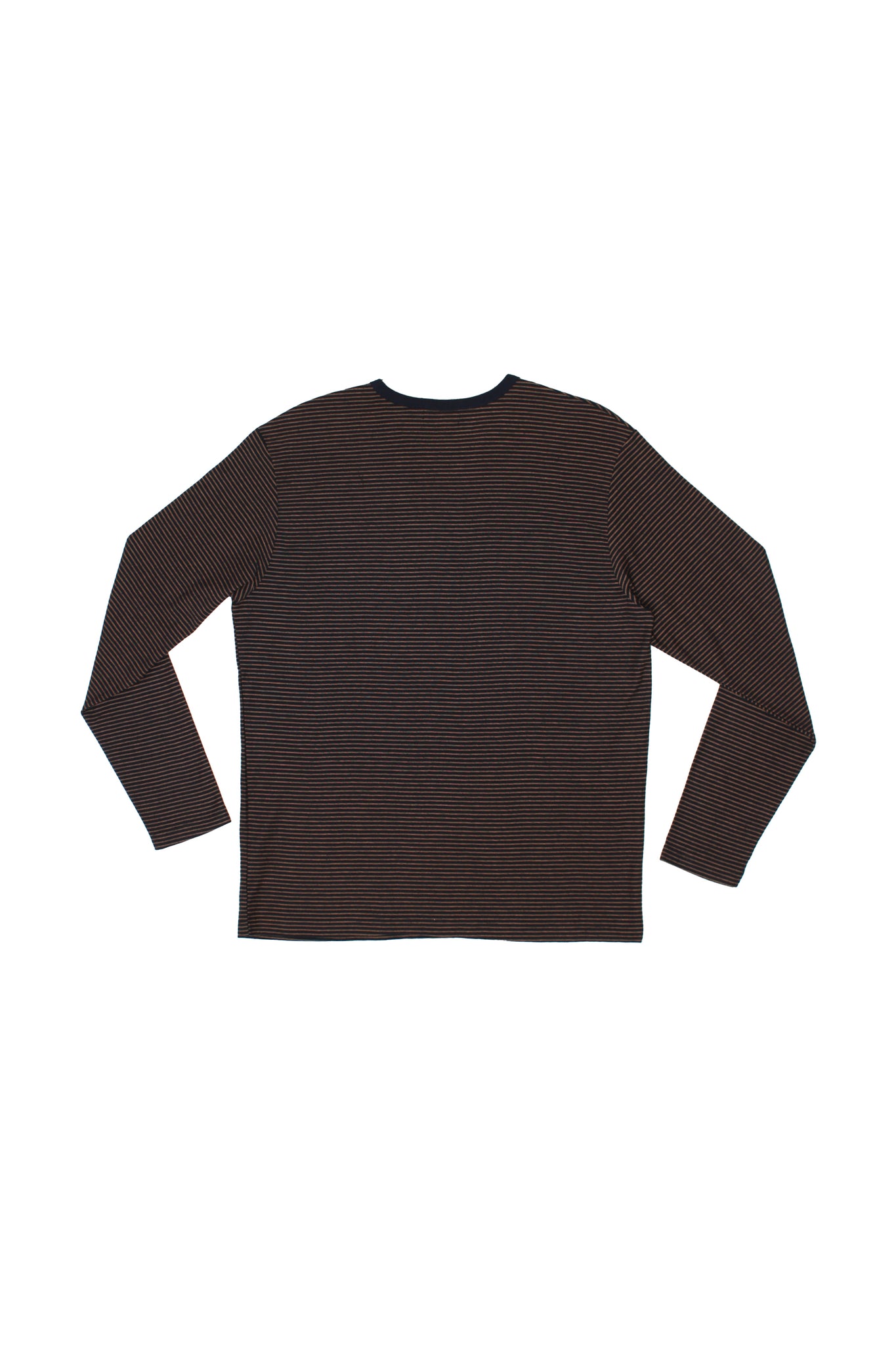 Lemay Stripe Long Sleeve T-Shirt in Charcoal