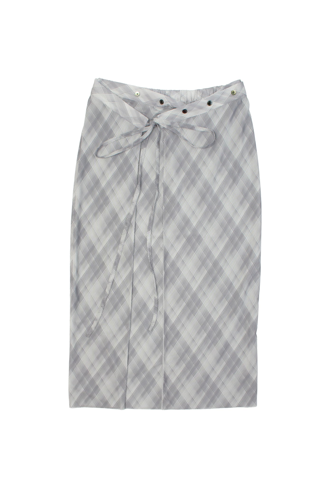 Touch Plaid Wrap Skirt