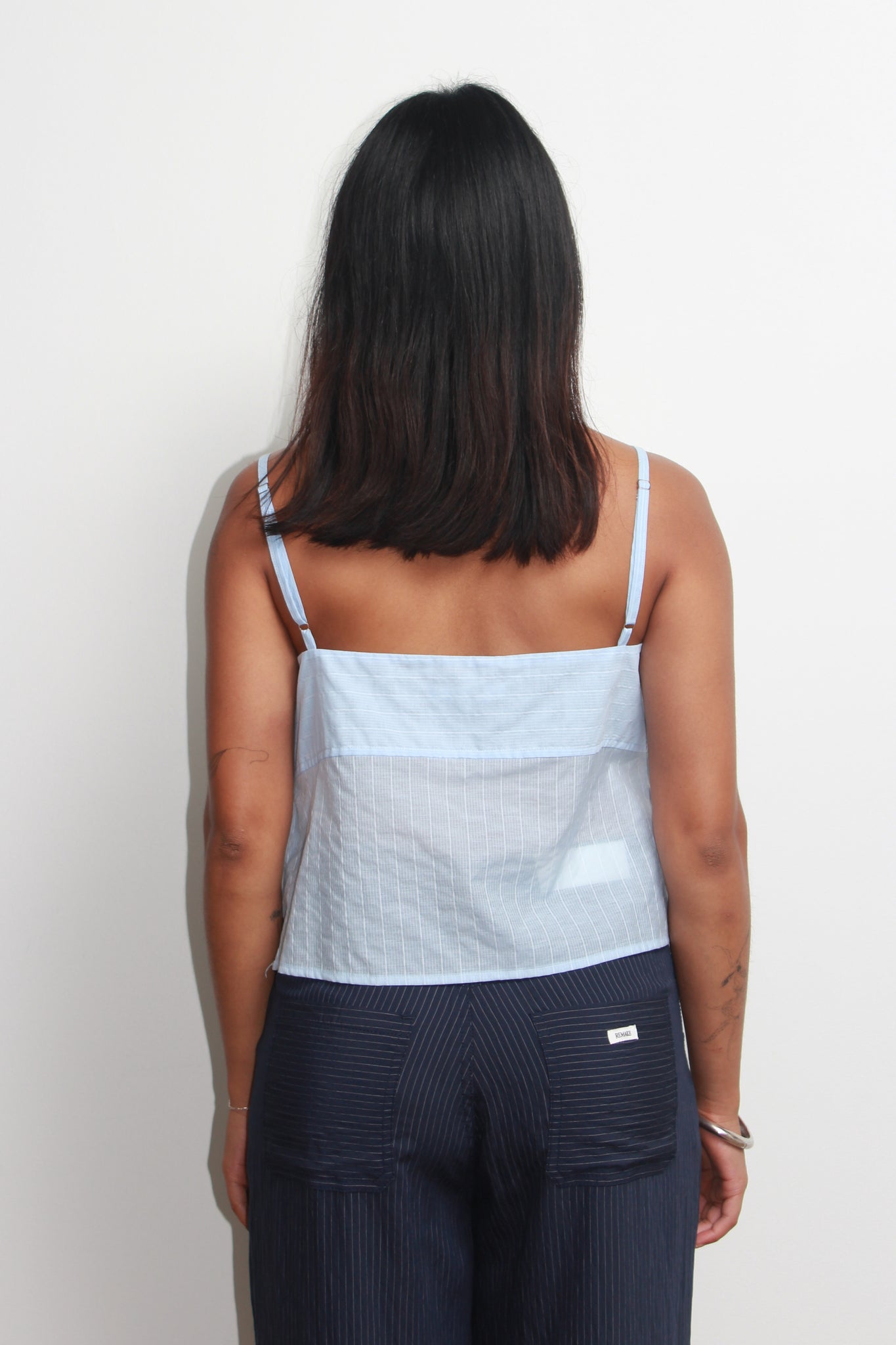 Lueve Summer Stripe Bustier in Blue