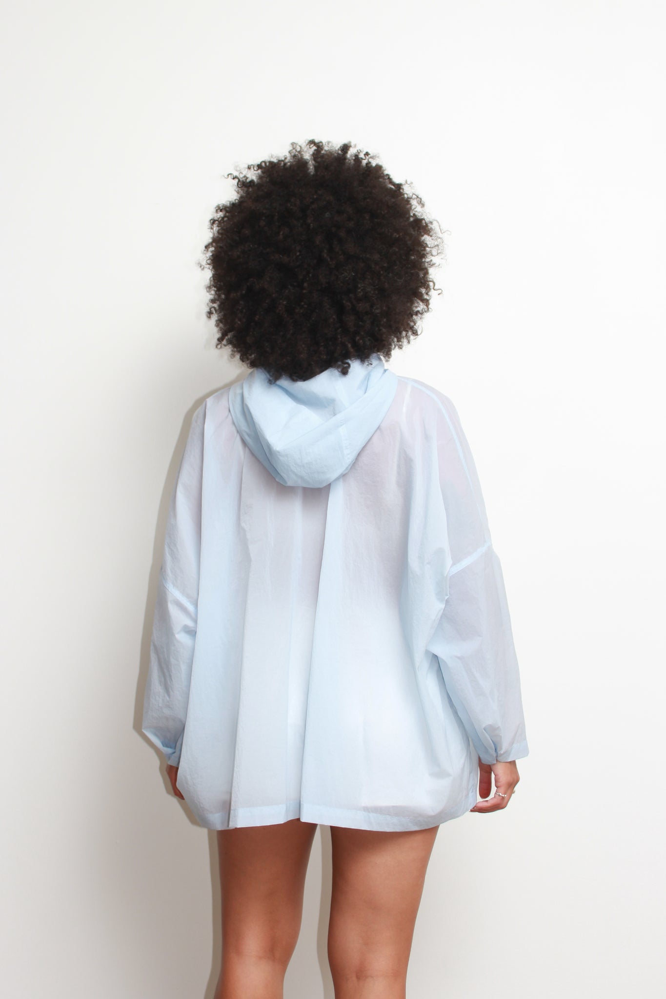 Summer Hood Jumper in Light Blue