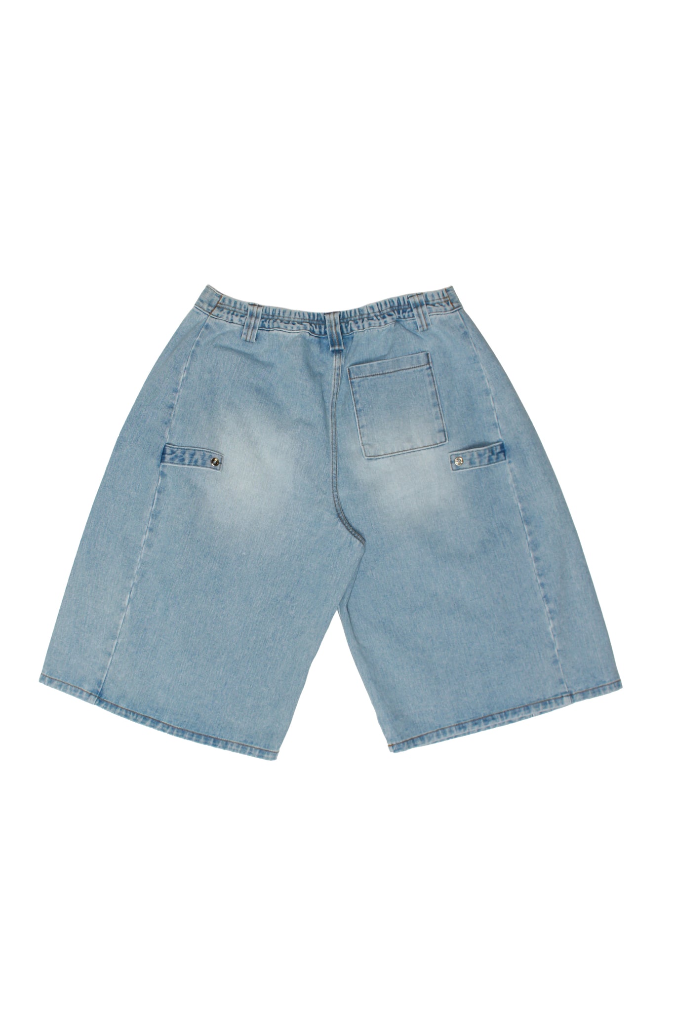 Side Snap Button Bermuda Shorts
