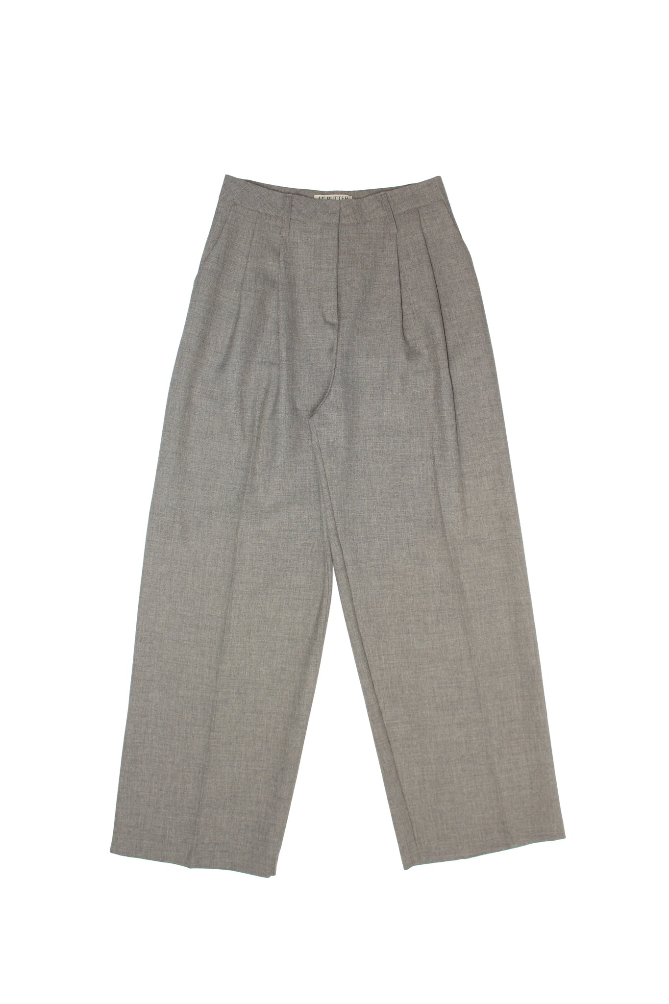 Momento Pin-tuck Trousers in Grey beige