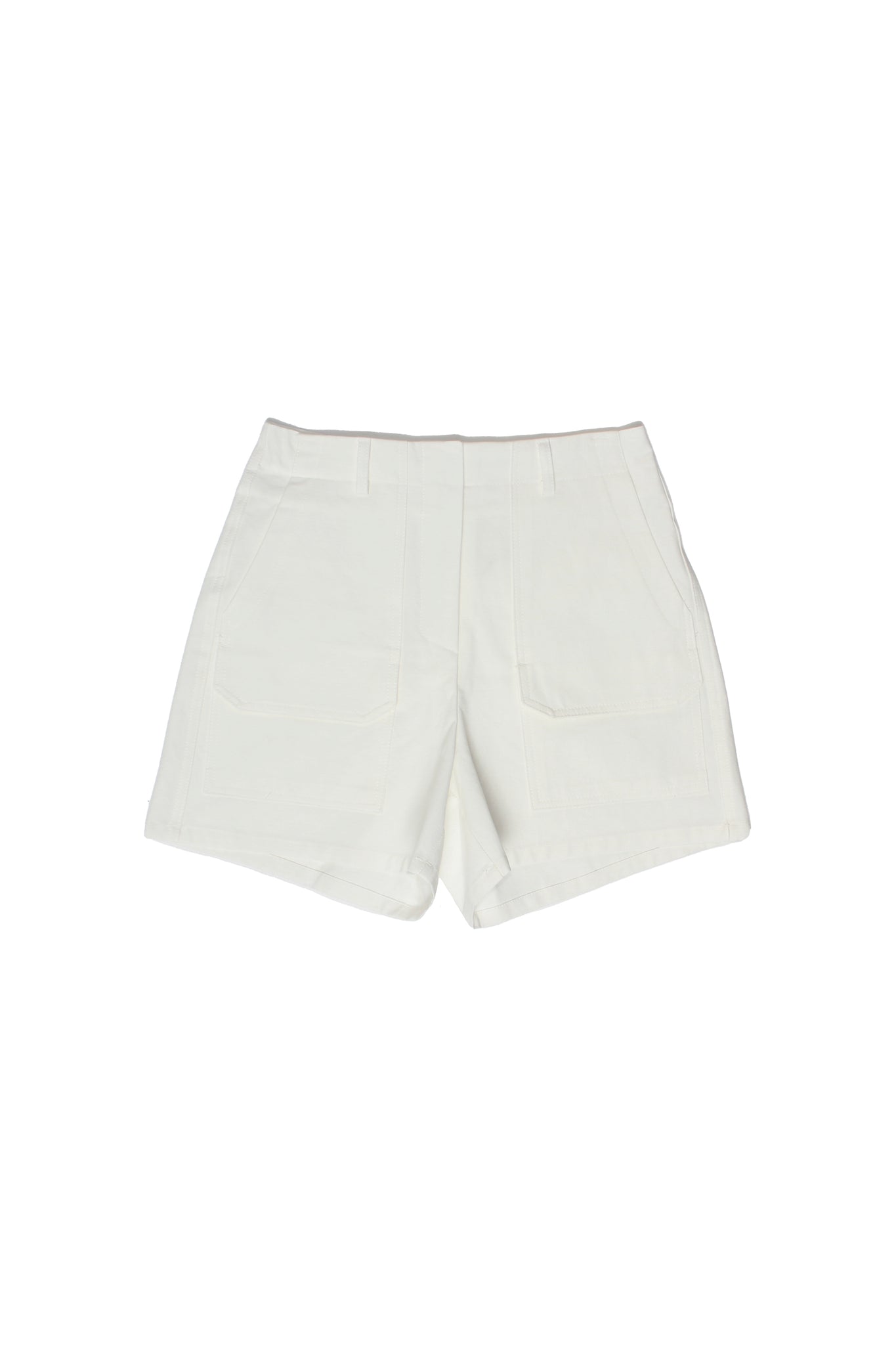 Front Pocket Shorts in White