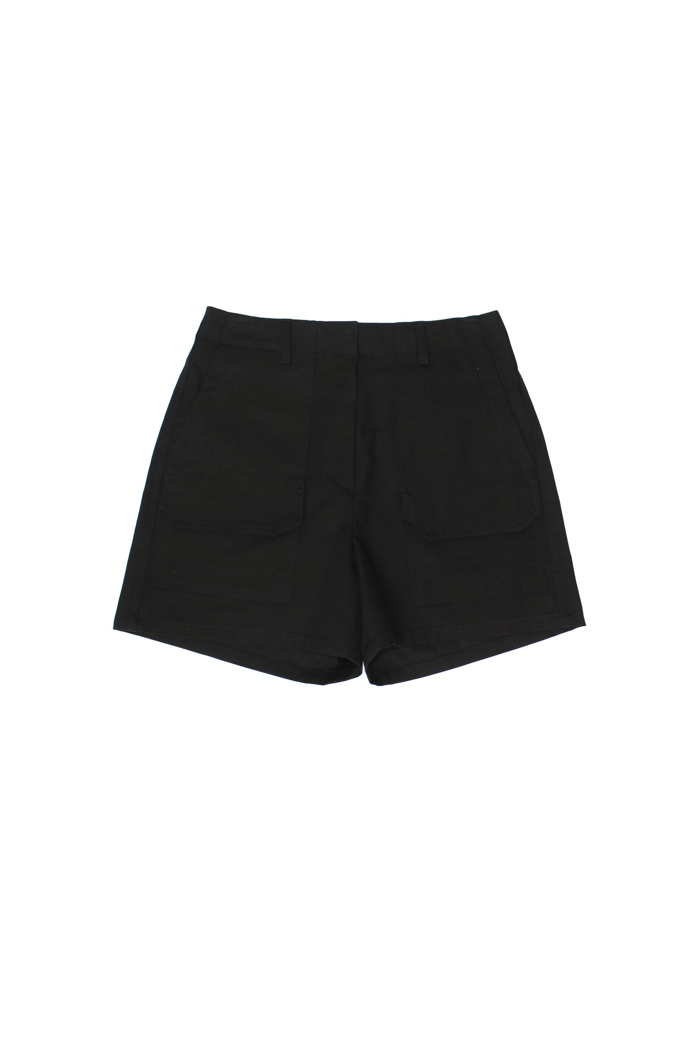 Front Pocket Shorts in Black