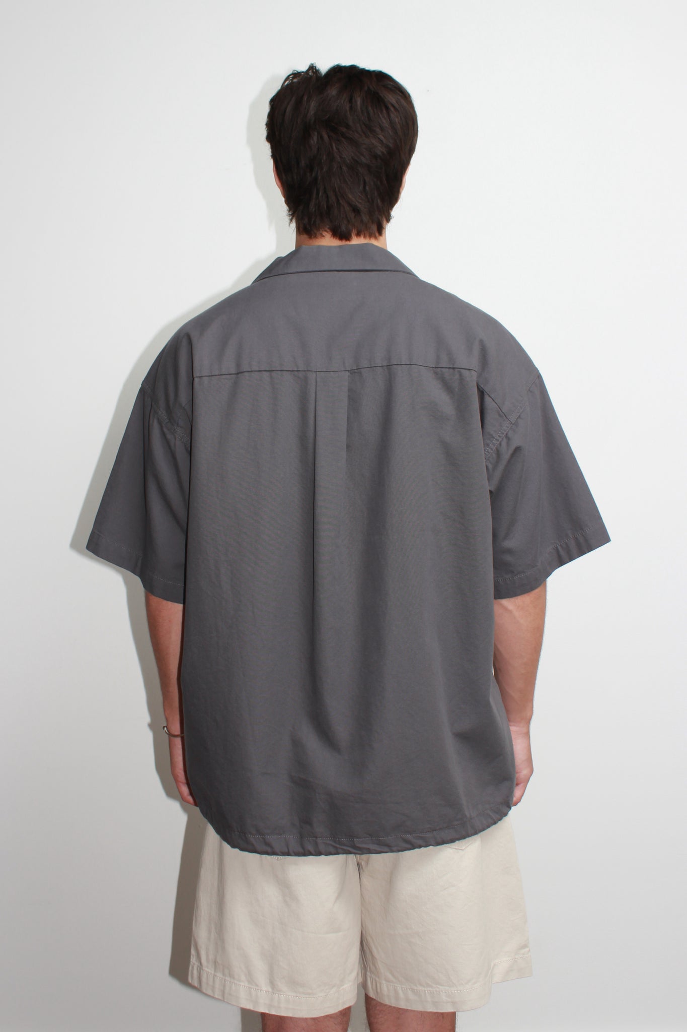 Solid Pocket Shirt in Charcoal