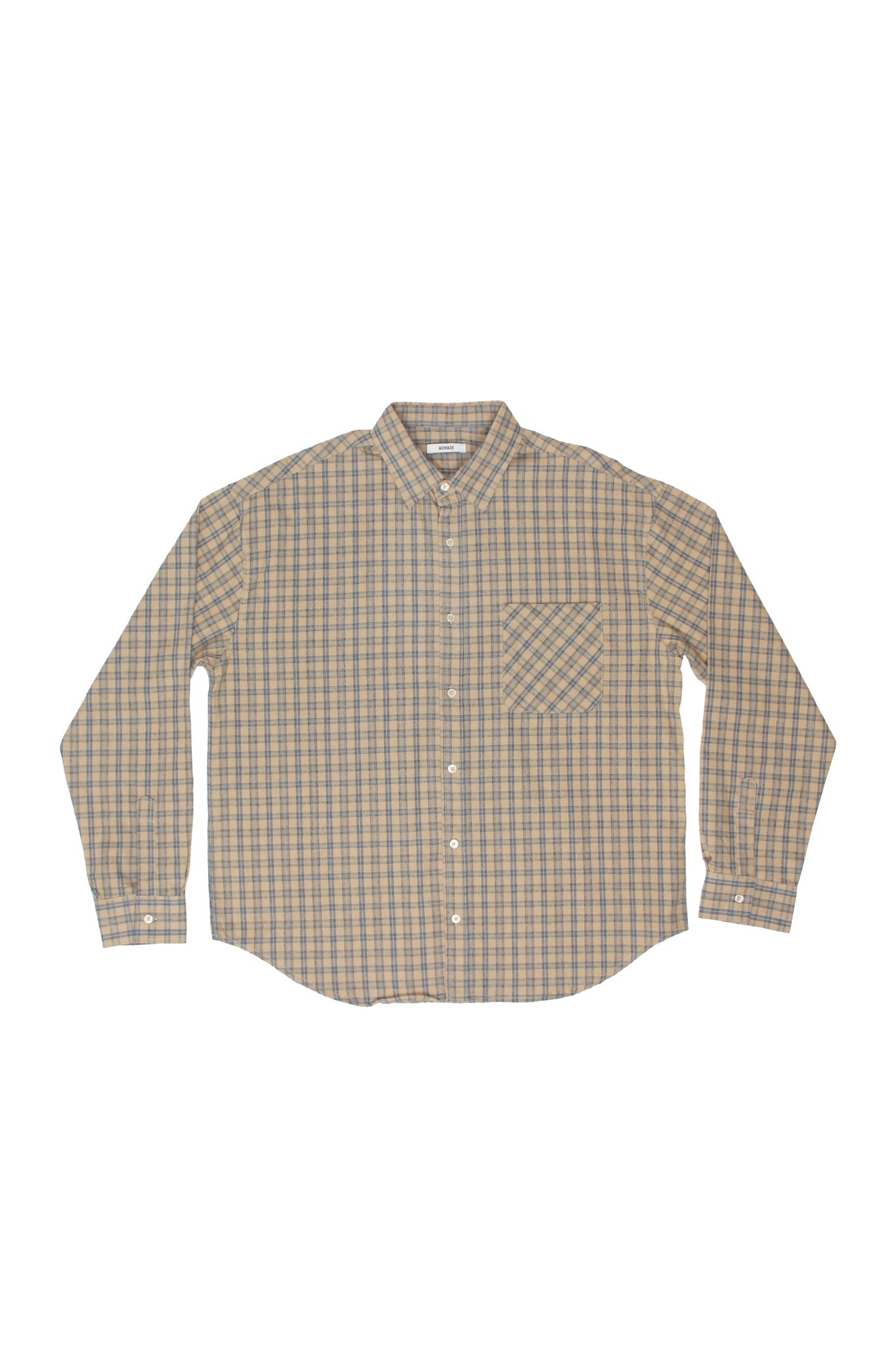 Nomade Checker Shirt in Beige