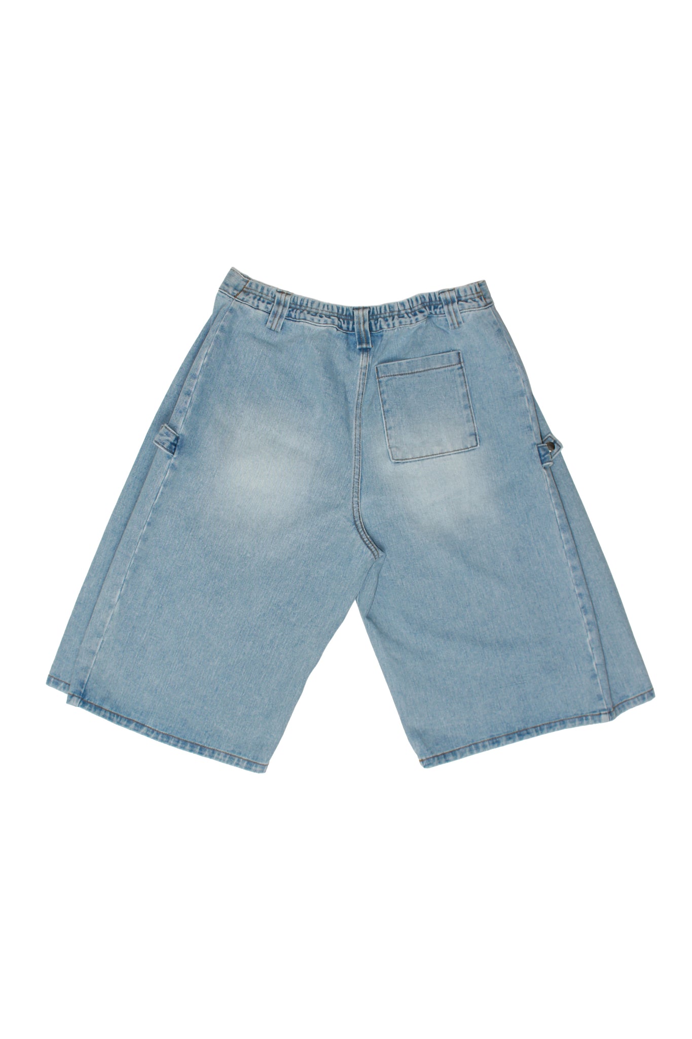 Side Snap Button Bermuda Shorts