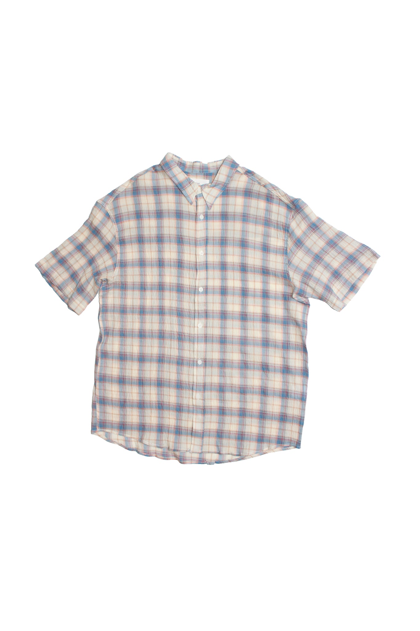 Mercury Checker Linen Shirts in Blue