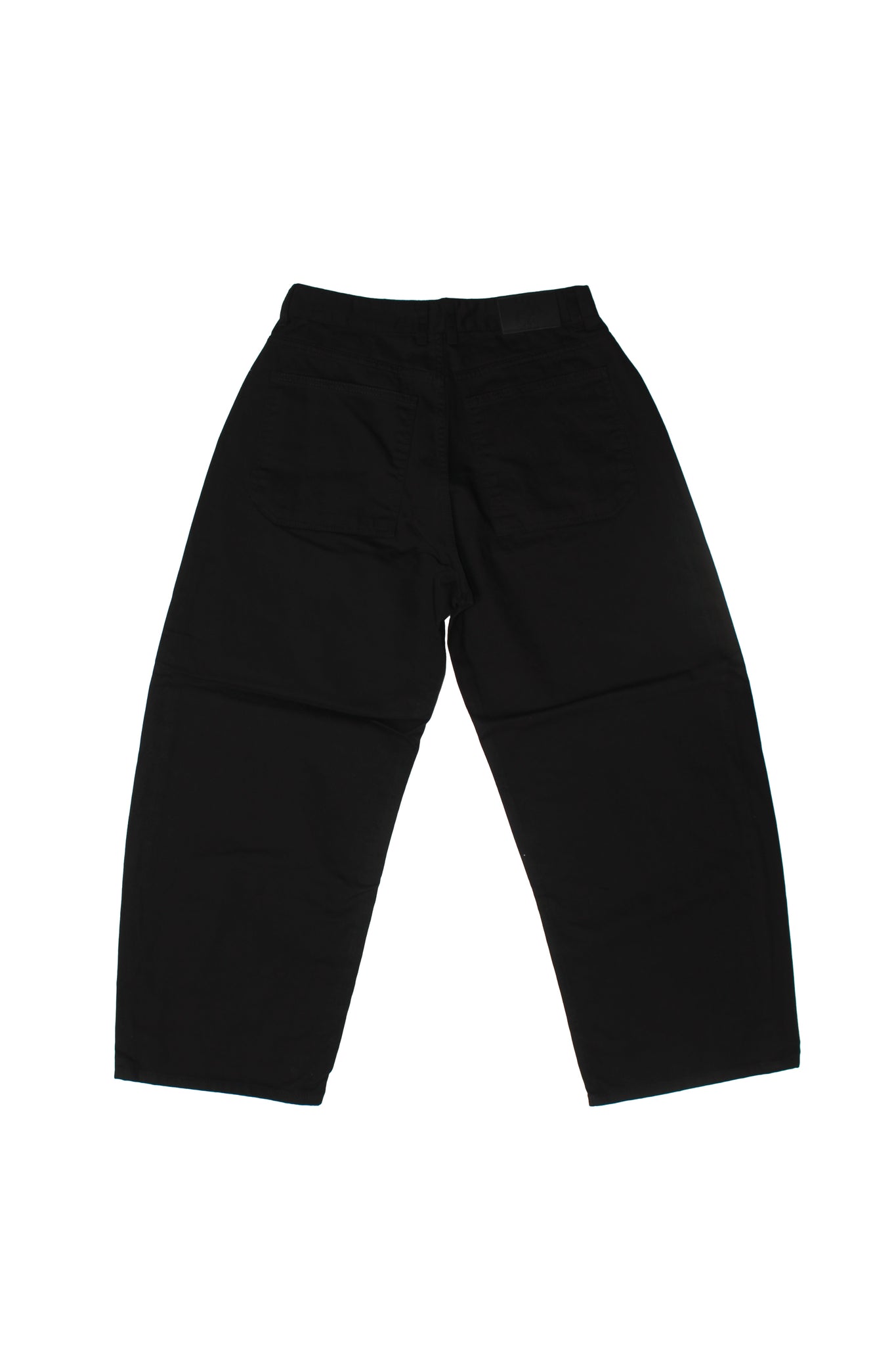 Wide Cotton Pants in Black