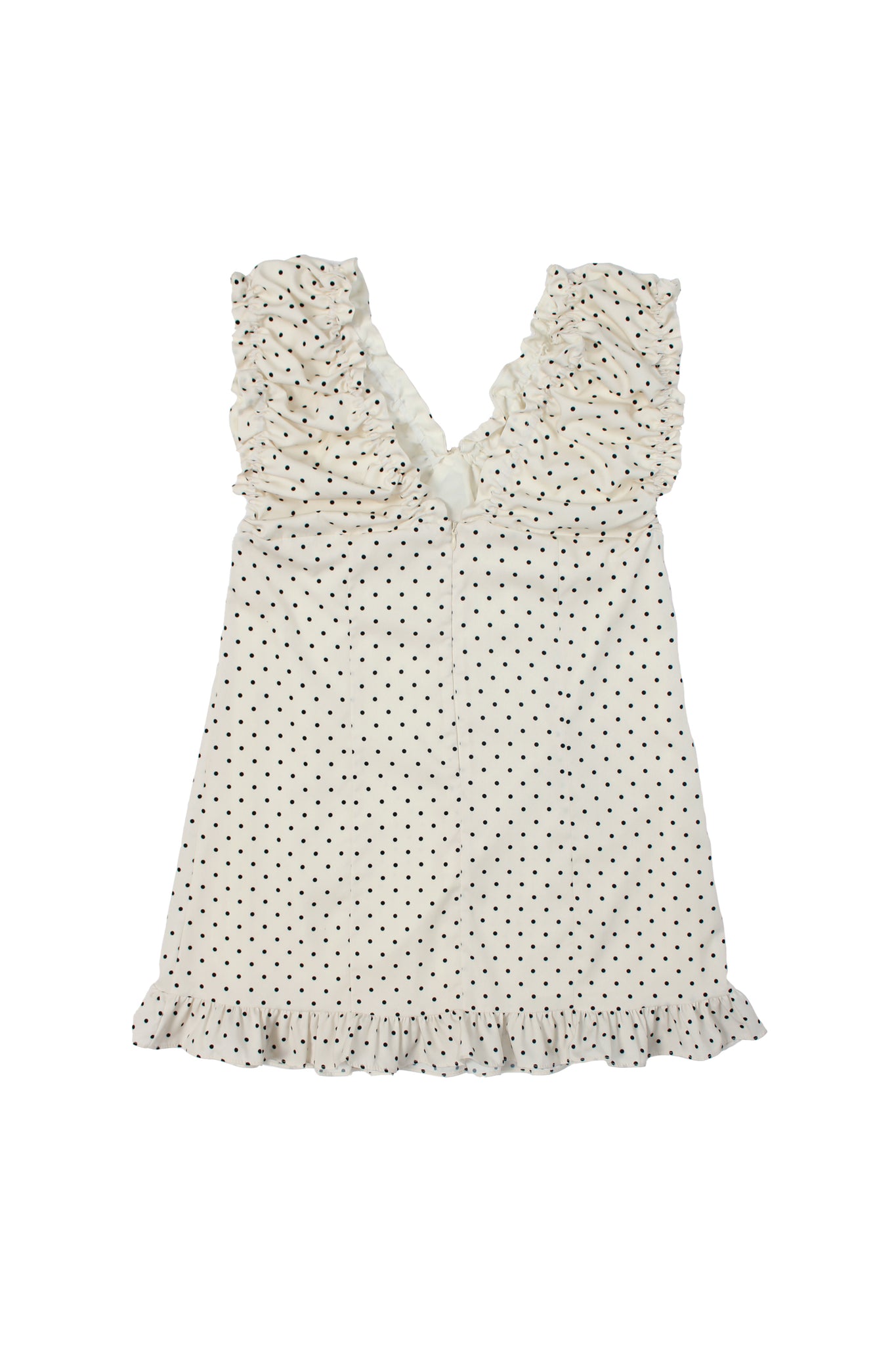 Olivia Polka-Dot Dress in Ivory