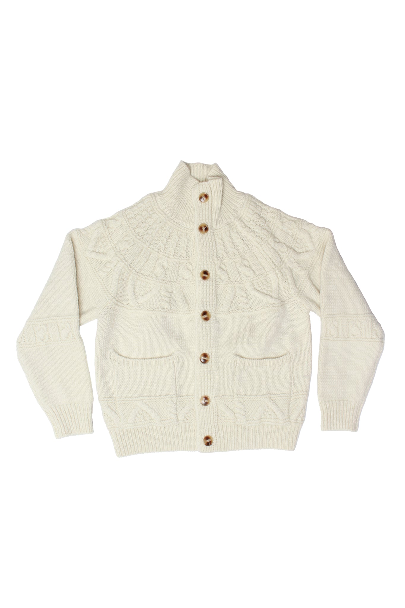 Bato High neck Fisherman Knit Cardigan