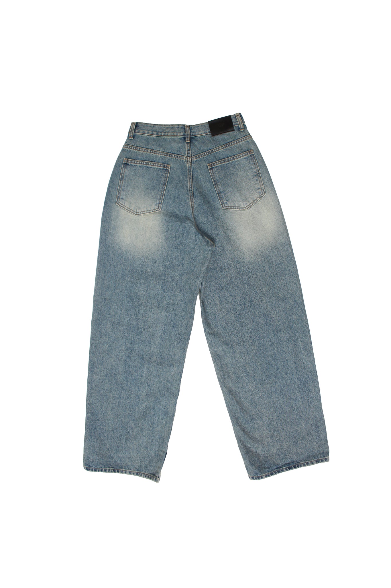 Wide Boy Vintage Wash Denim Pants