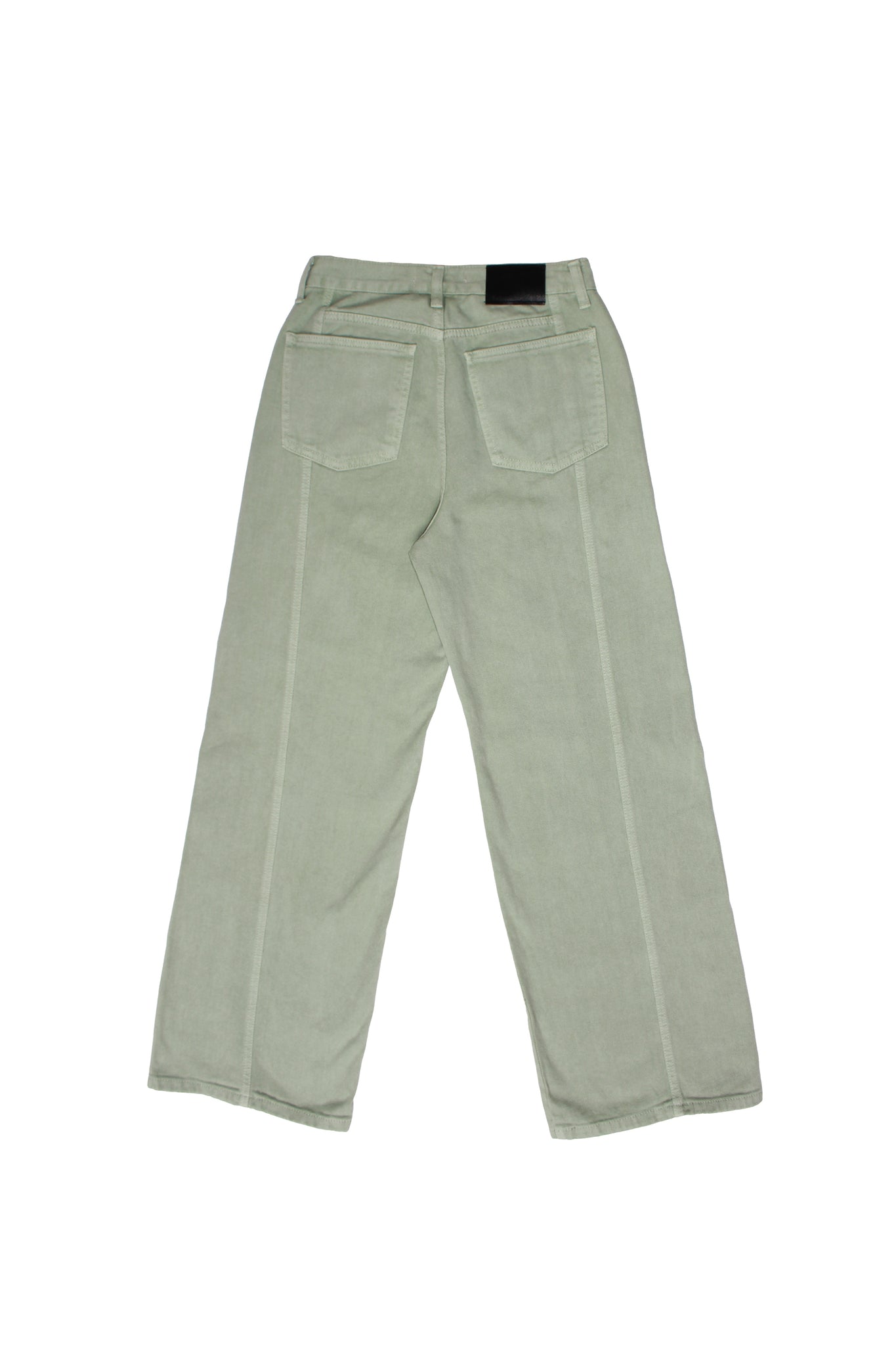 Straight Leg Denim Pants in Mint