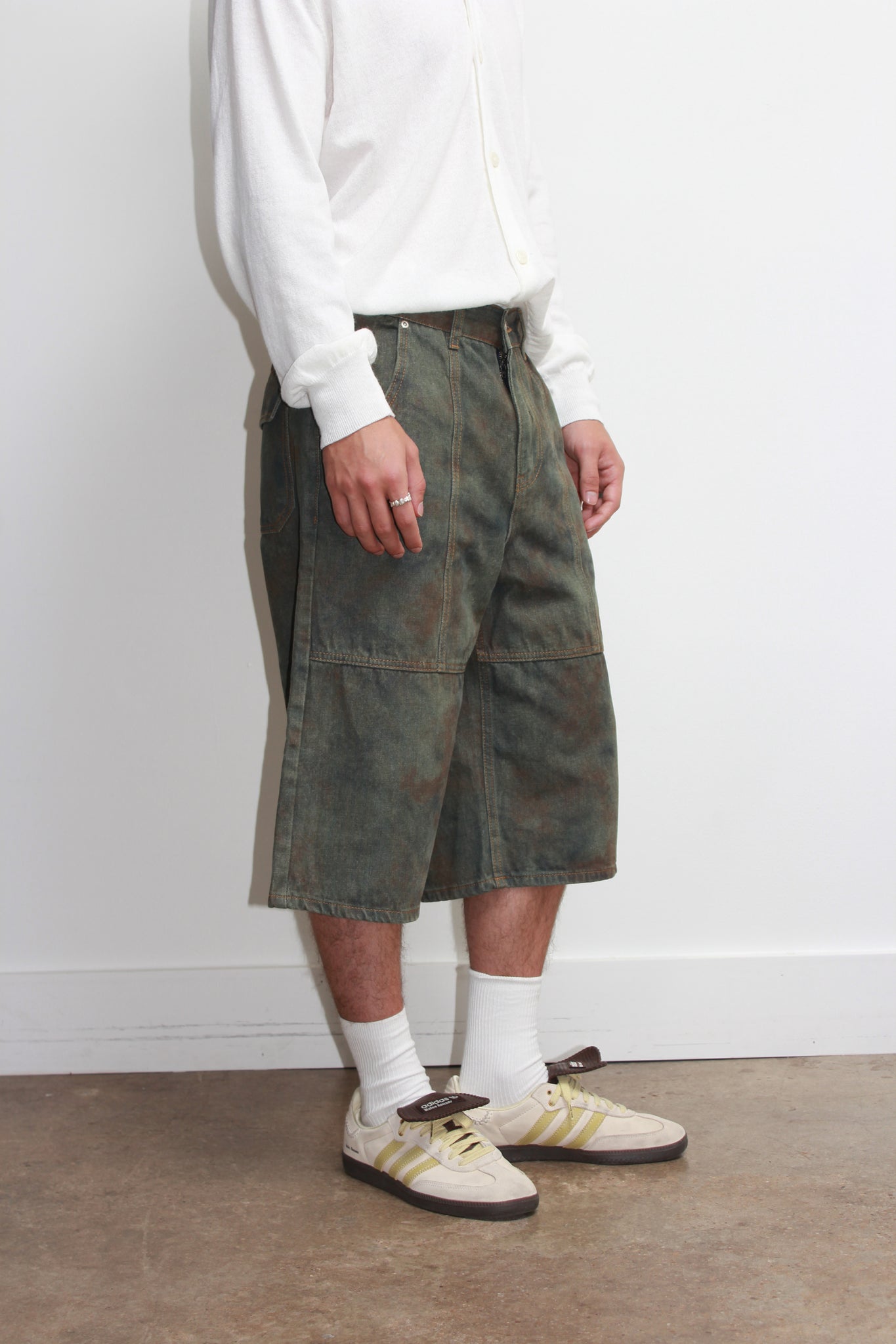 Camo Bermuda Shorts in Olive