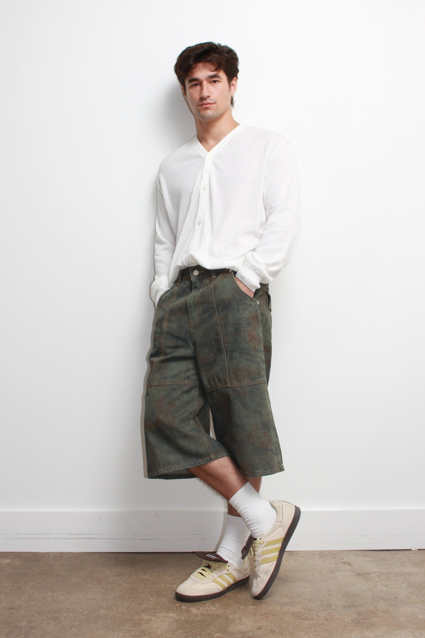 Camo Bermuda Shorts in Olive