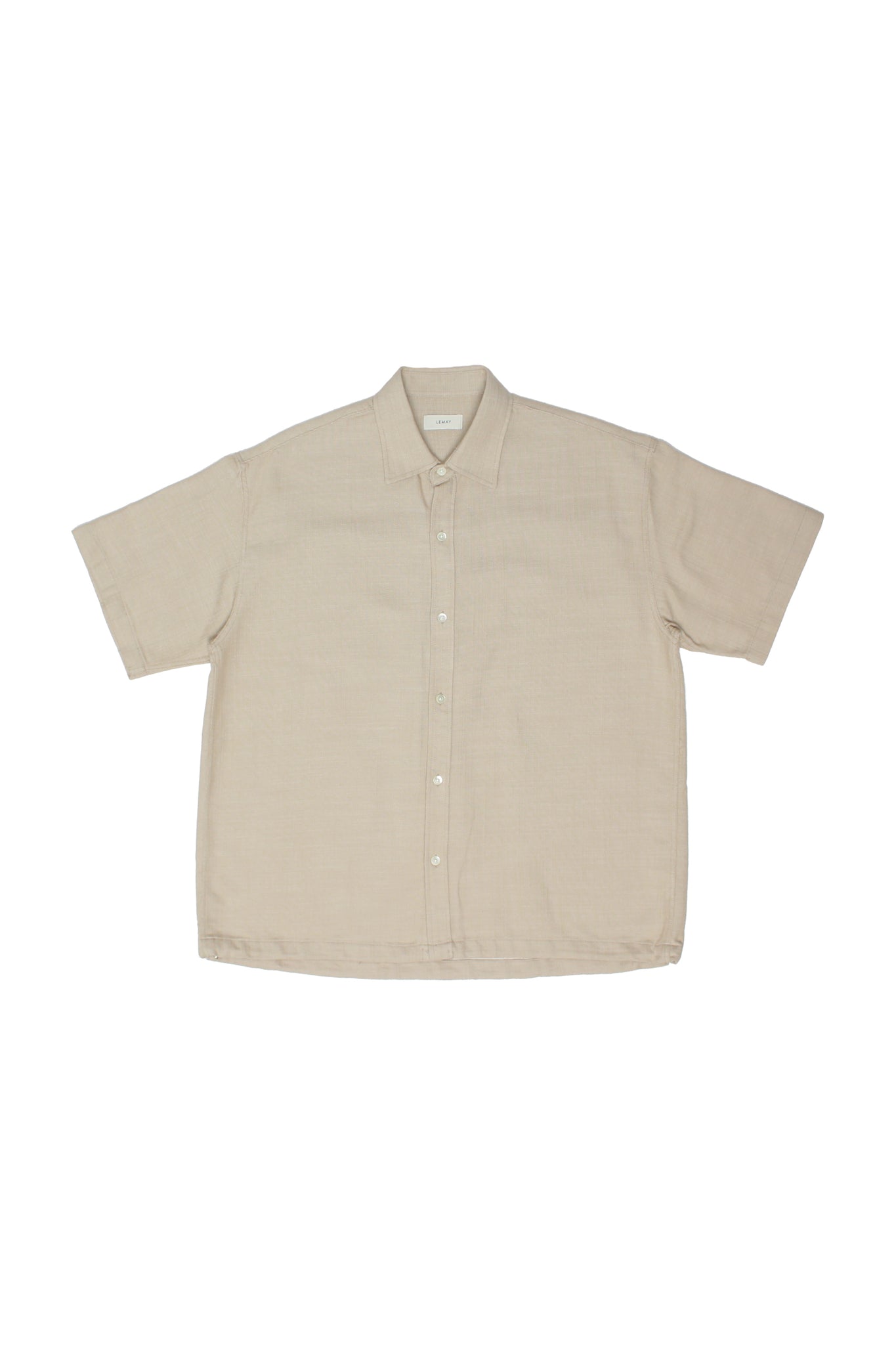 Olsen Woven Cotton Shirt in Natural
