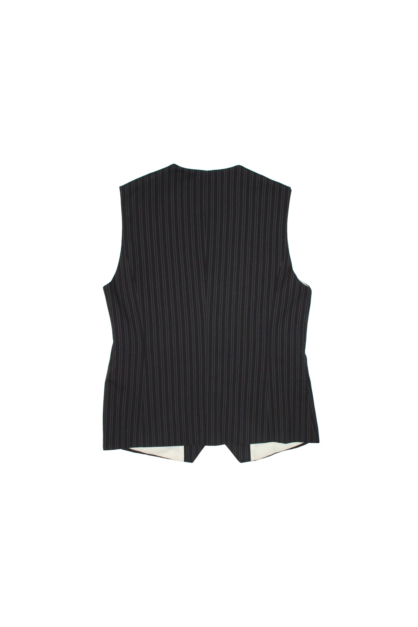 Mood Stripe Vest in Charcoal