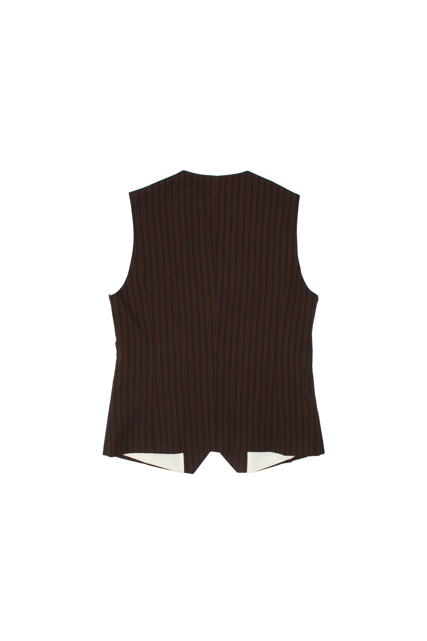 Mood Stripe Vest in Brown