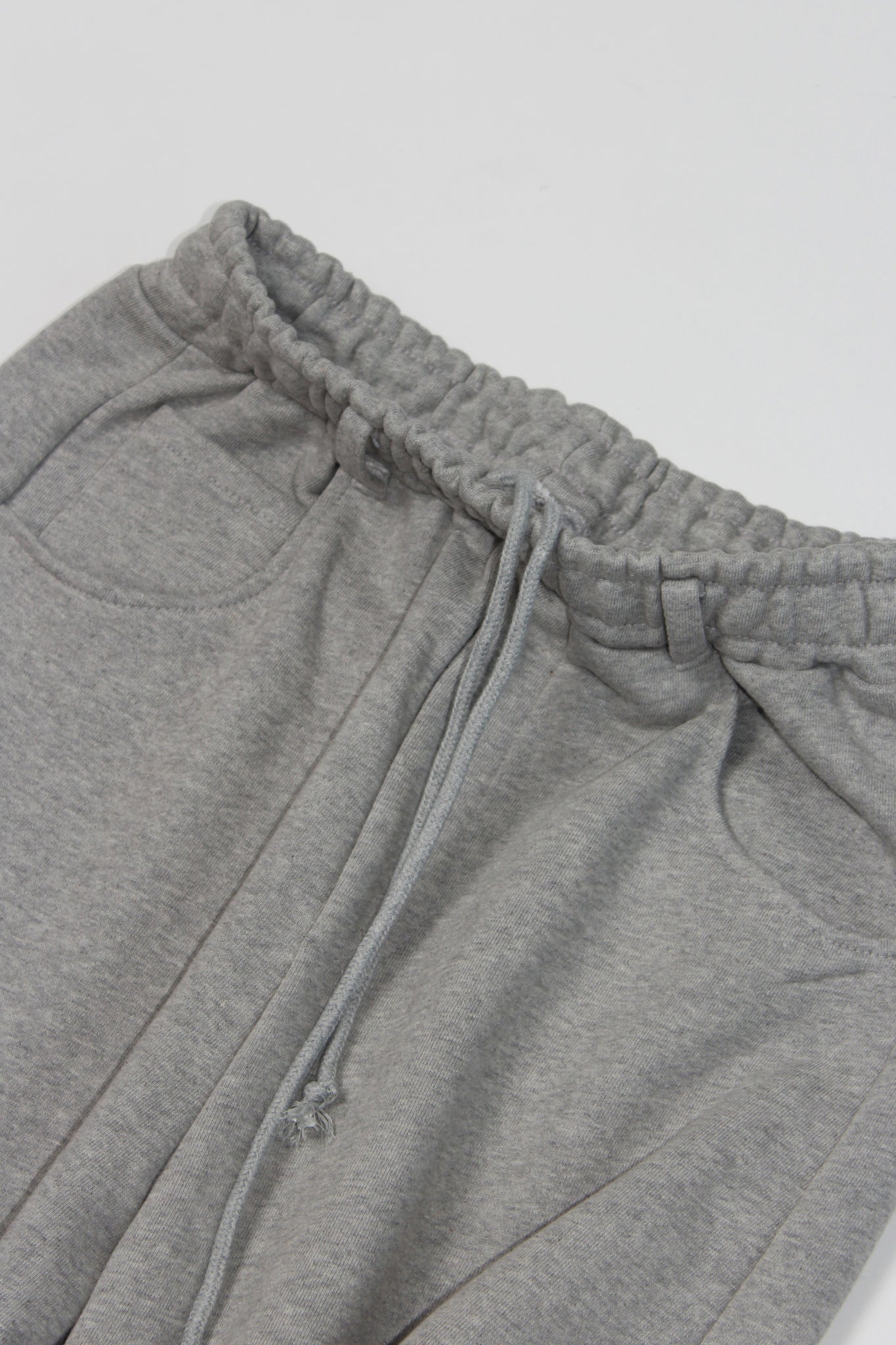 Koni Barrel Leg Sweatpants in Melange Grey