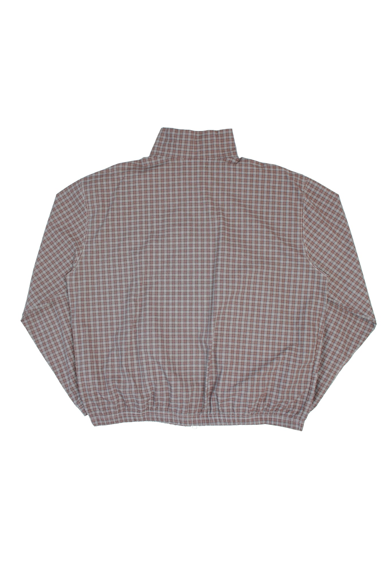 Kai Plaid Zipper Shirket in Blue Brown