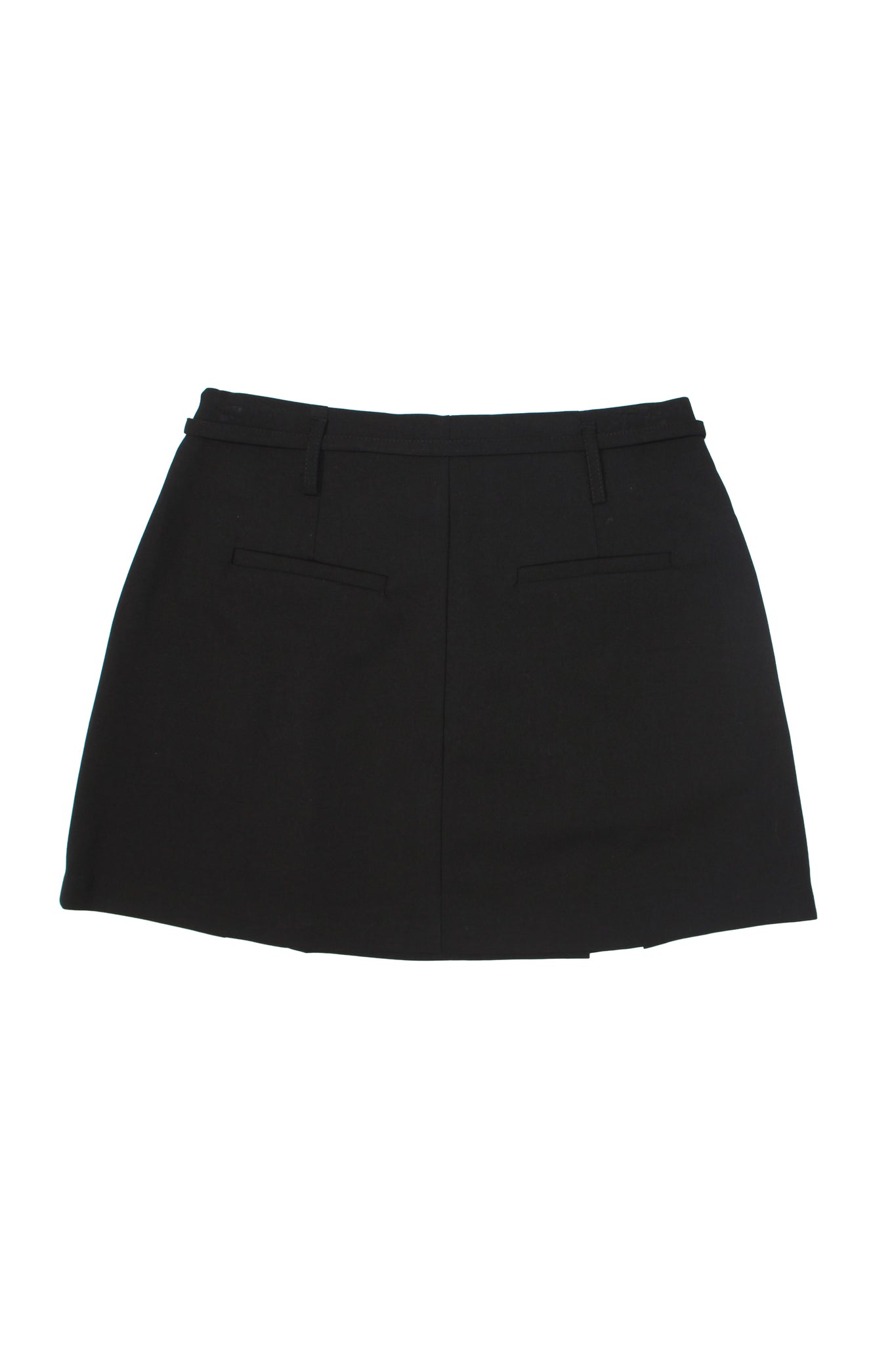 Rova Belted Mini Skirt in Black