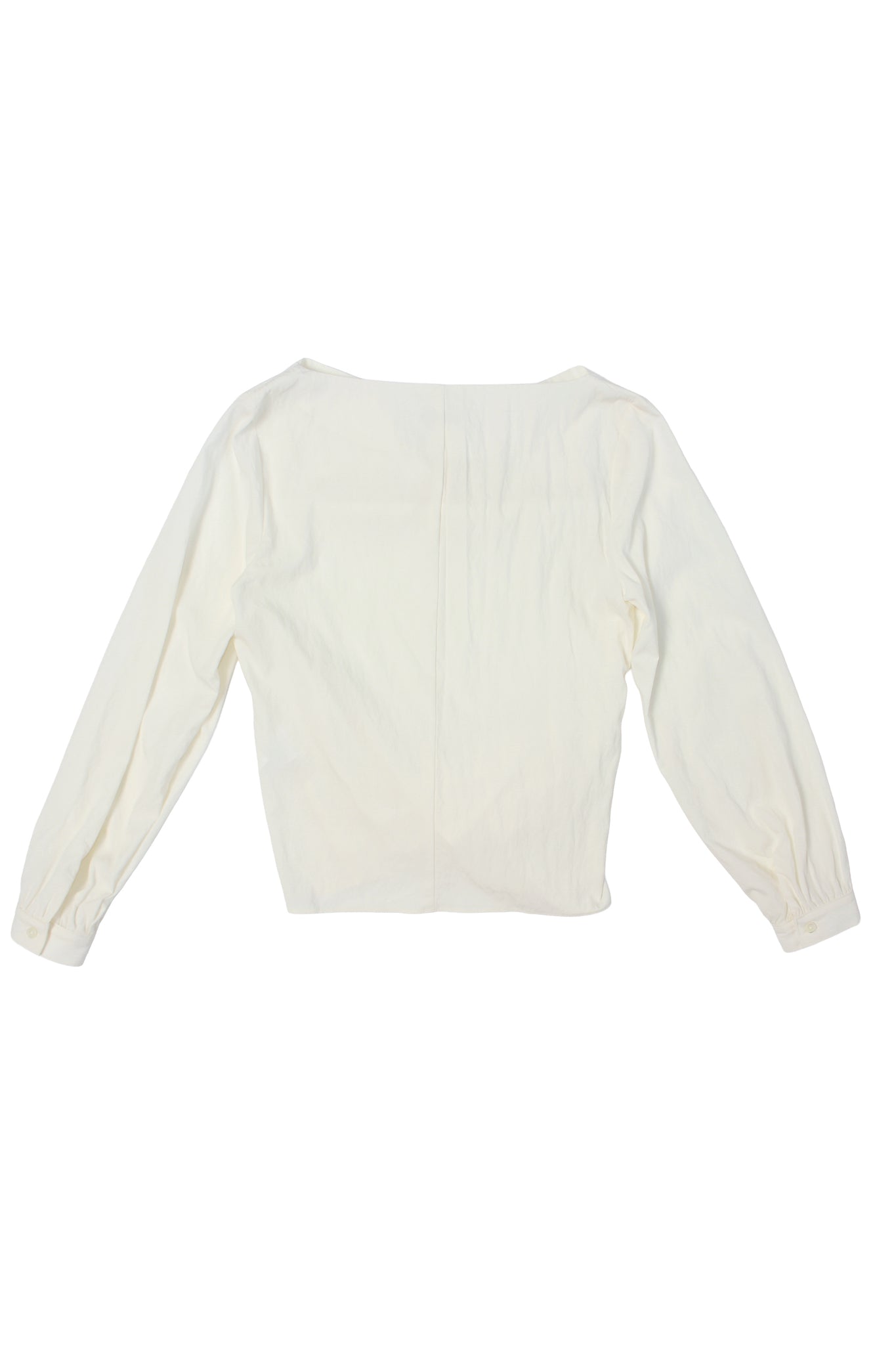 Cowl Neck Wrap Top in Off White