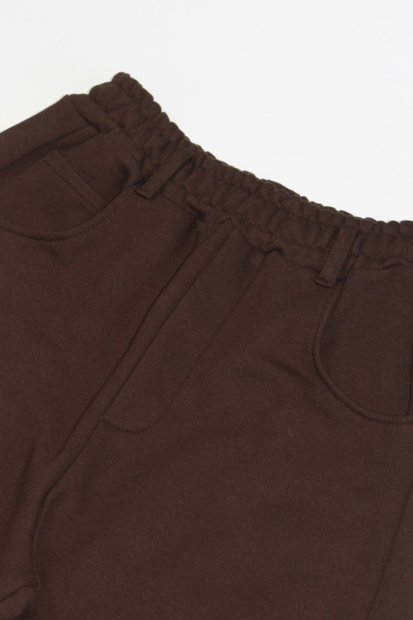 Koni Barrel Leg Sweatpants in Chocolate Brown