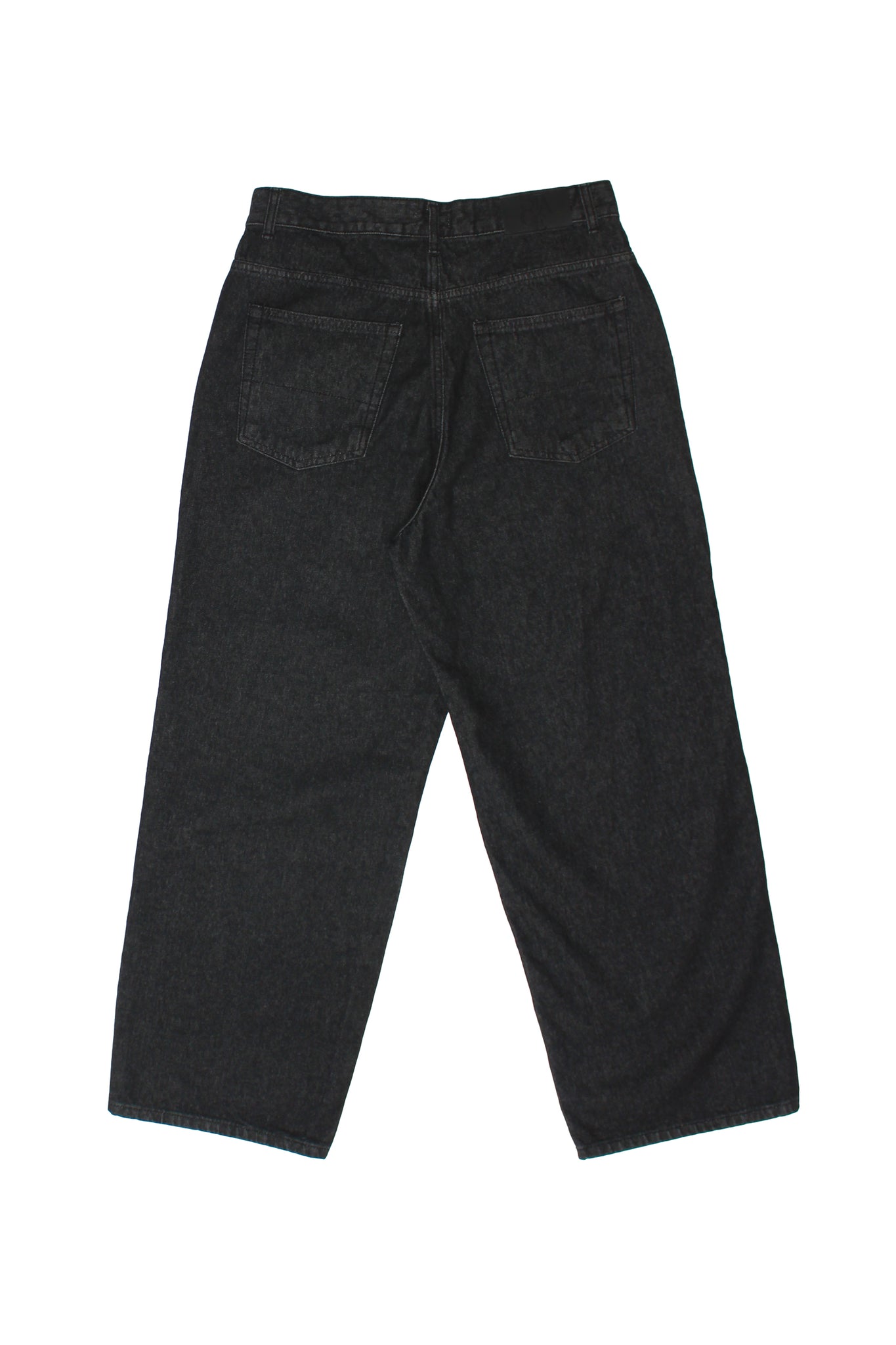 Color Block Denim Pants in Black