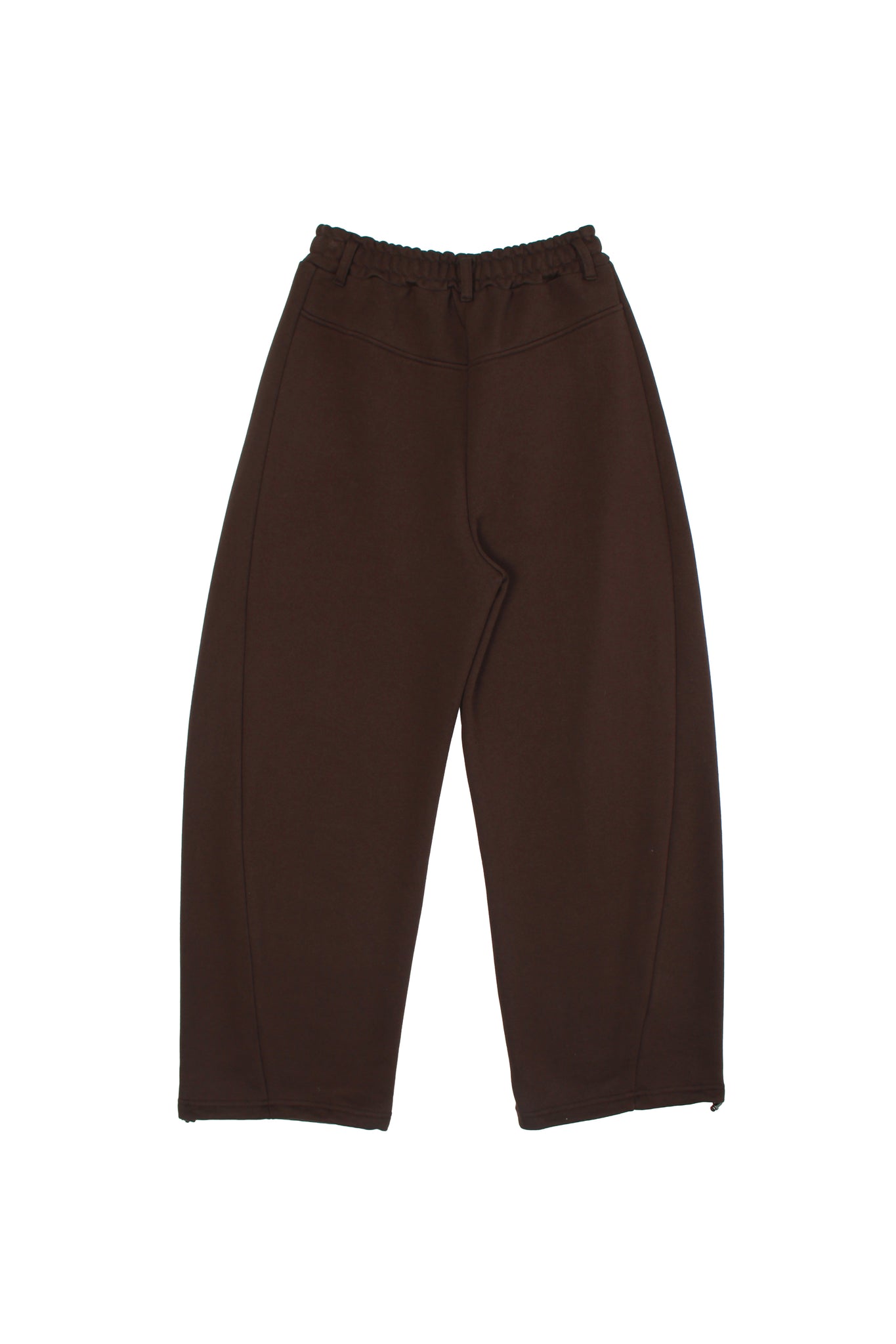 Koni Barrel Leg Sweatpants in Chocolate Brown