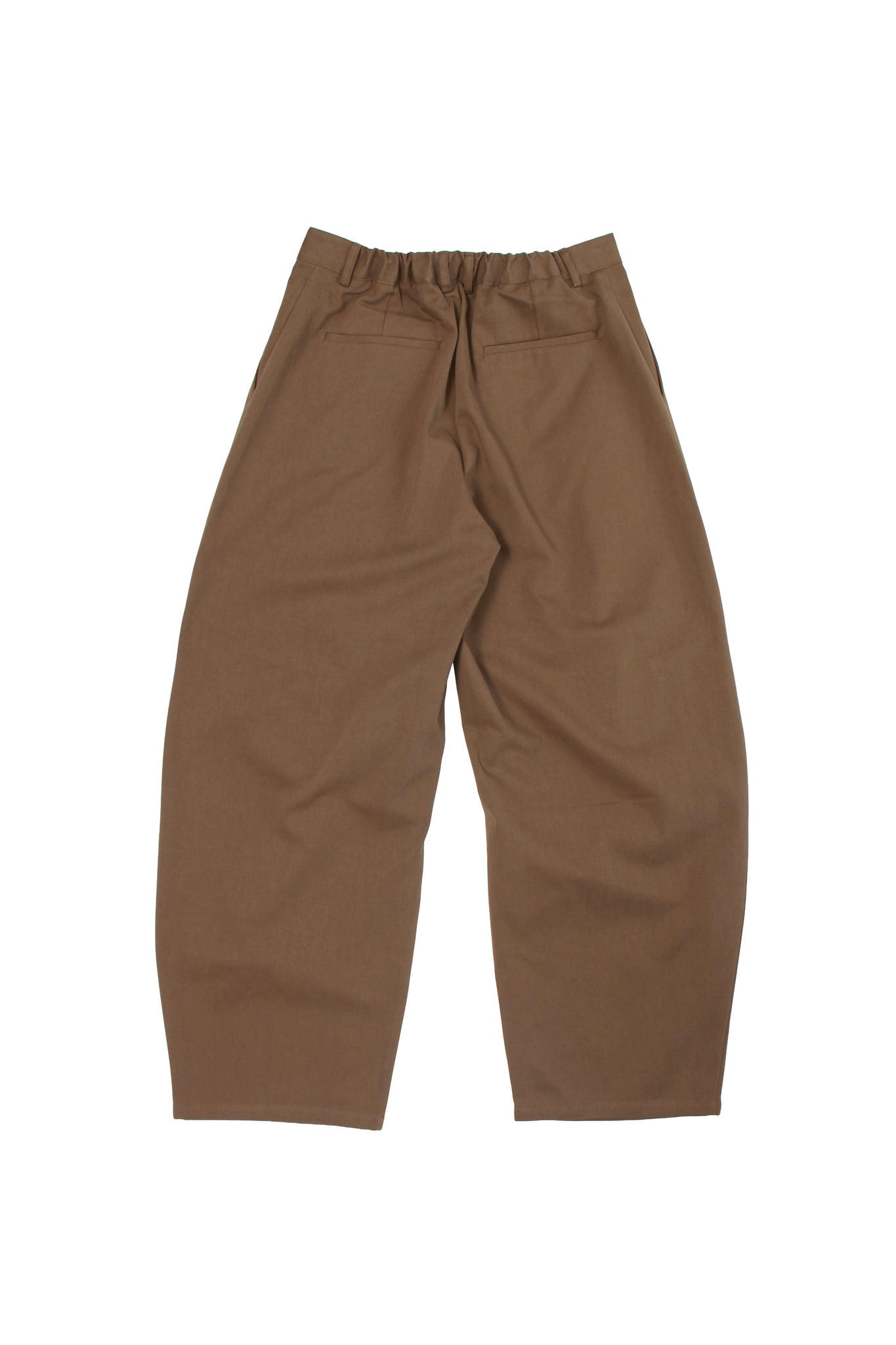 Obi Curved Pants in Brown