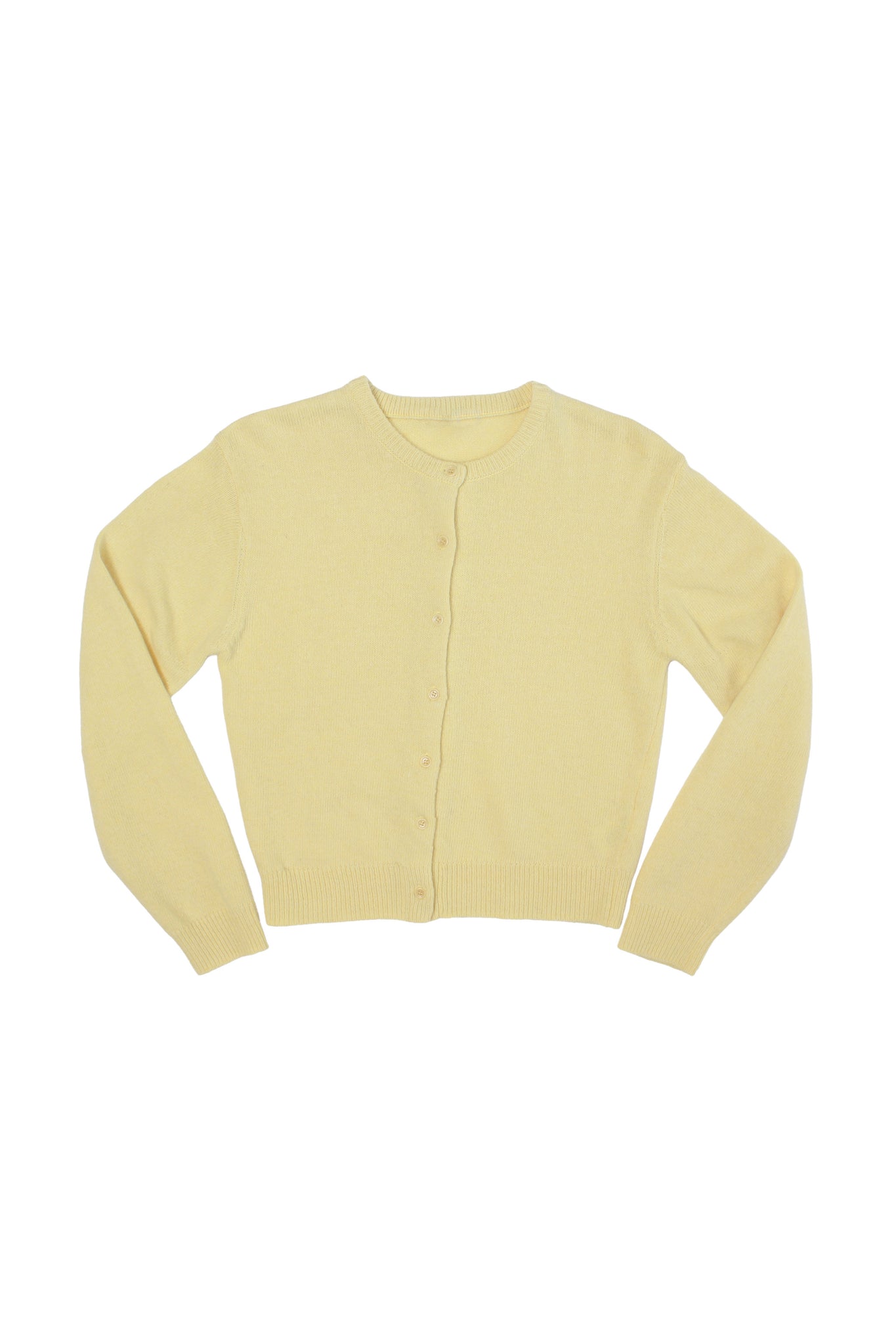 Moh Rounded Cardigan in Lemon