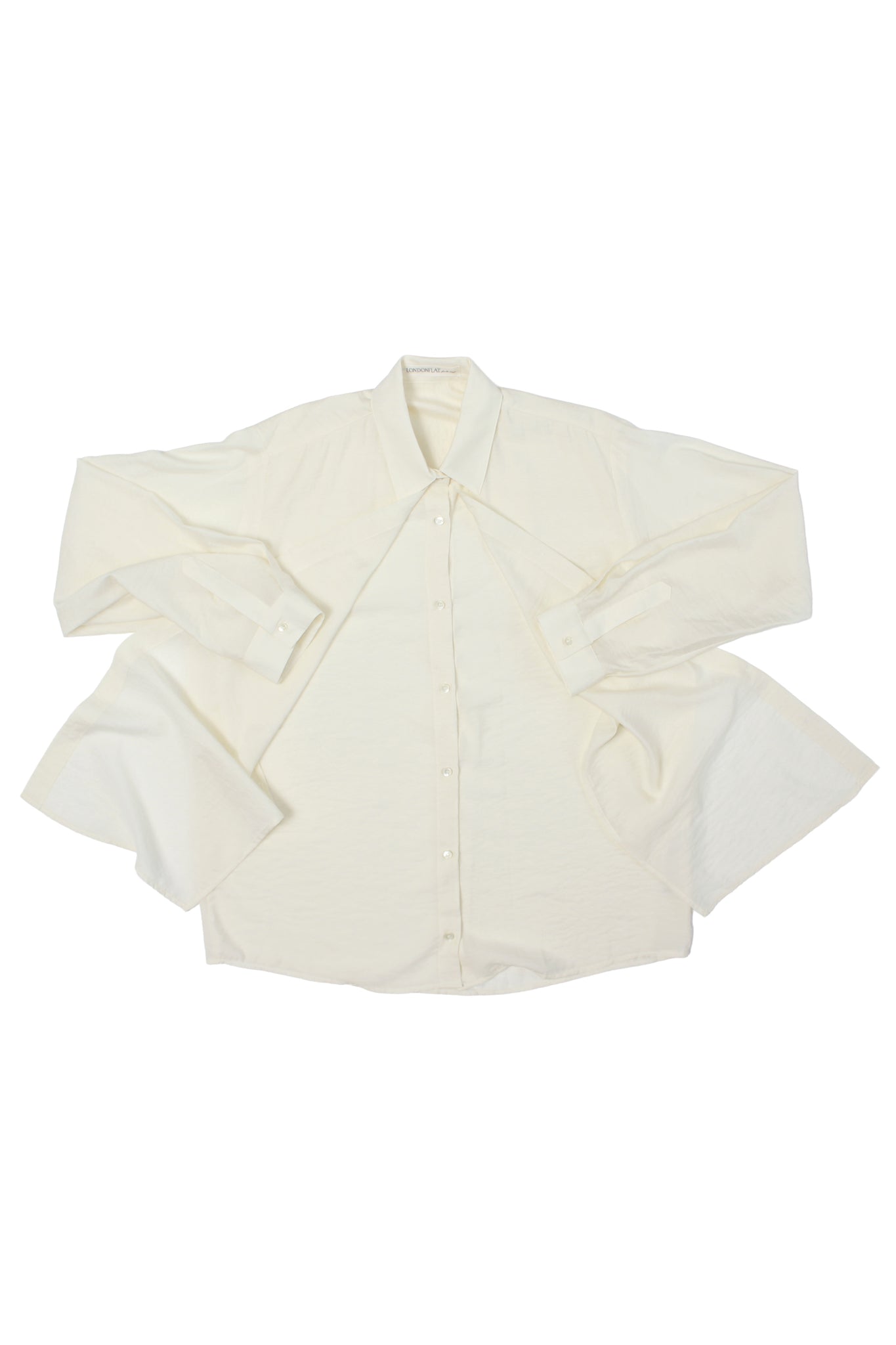LF Ribbon Tie Shirt in Cream
