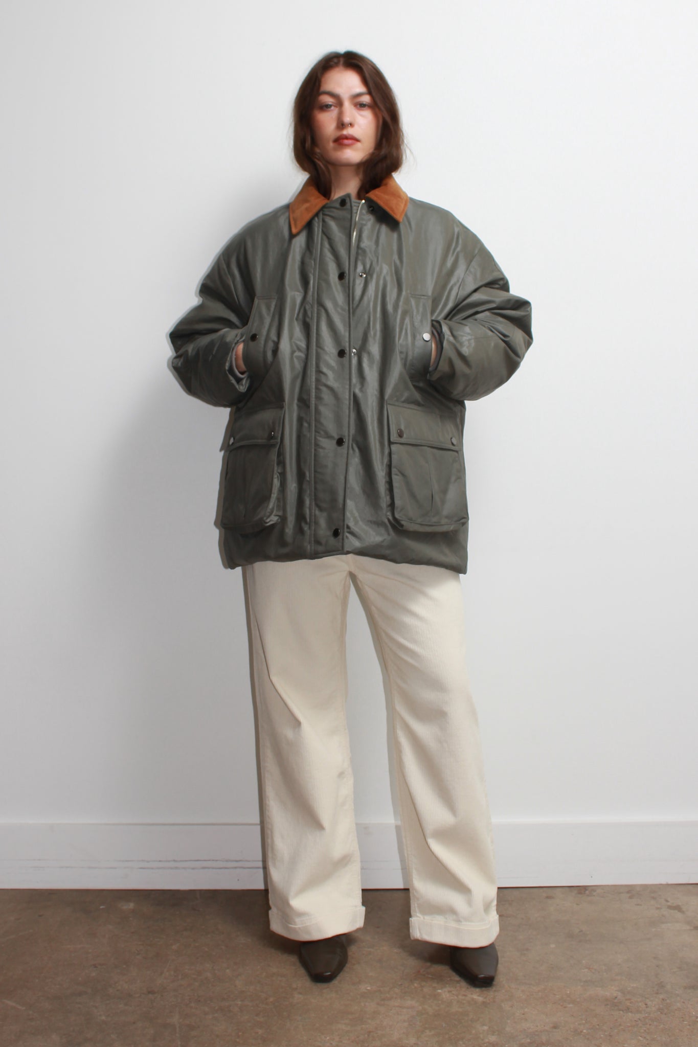 TinTin Padded Jacket in Olive – Jowa.shop