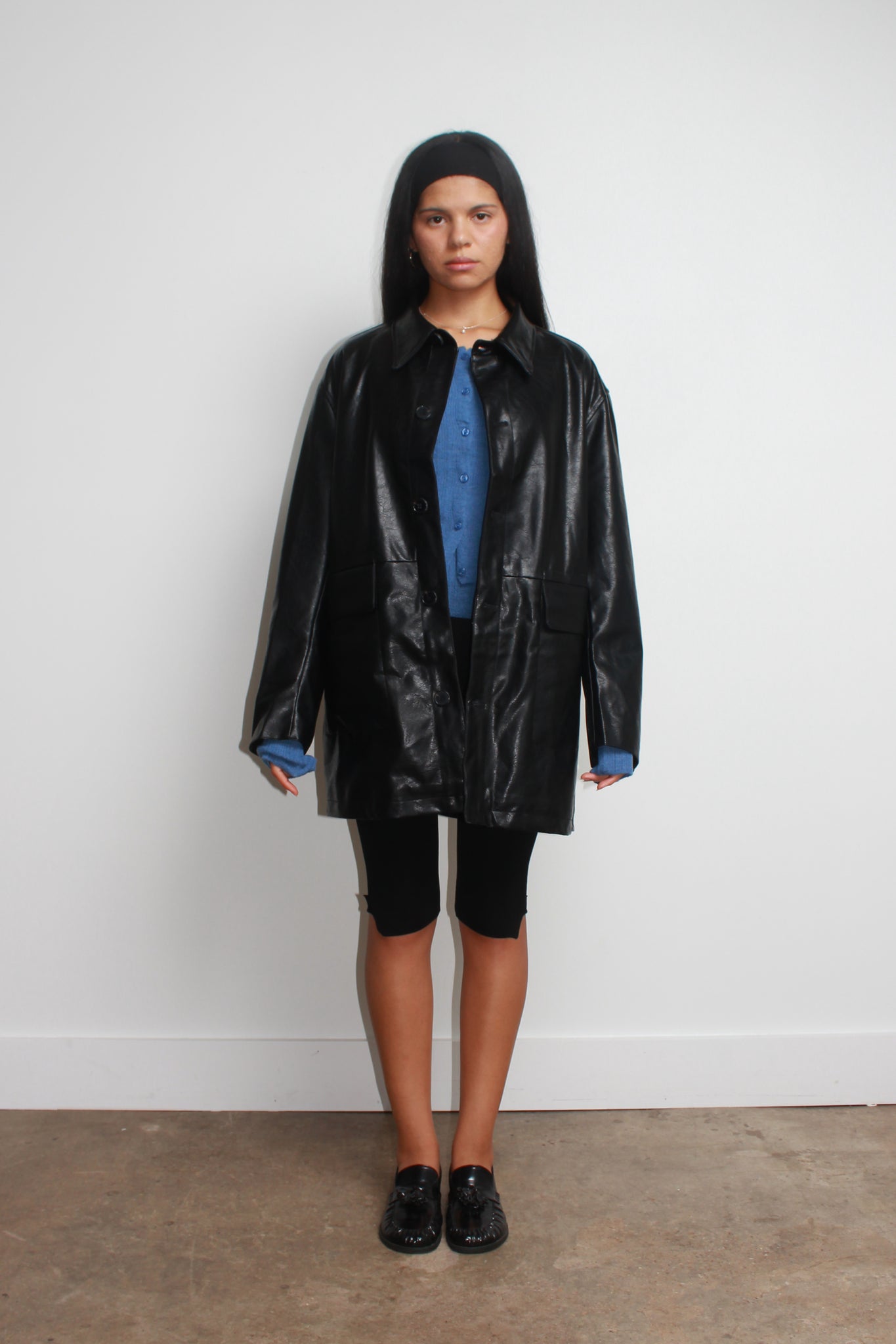 Urban Vegan Leather Coat