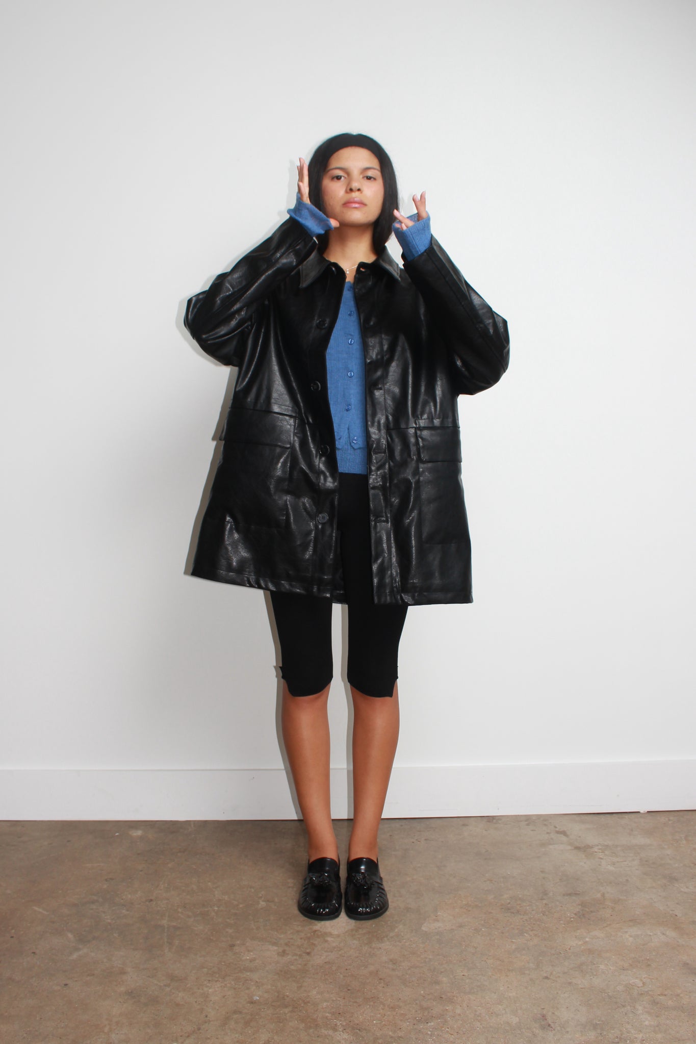 Urban Vegan Leather Coat