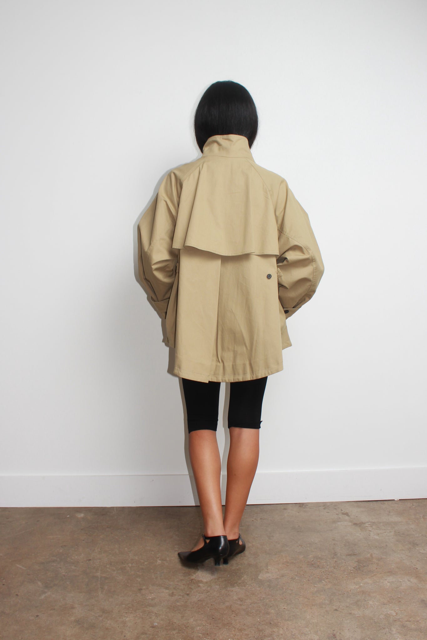 Oversized Volume Short Trench Coat