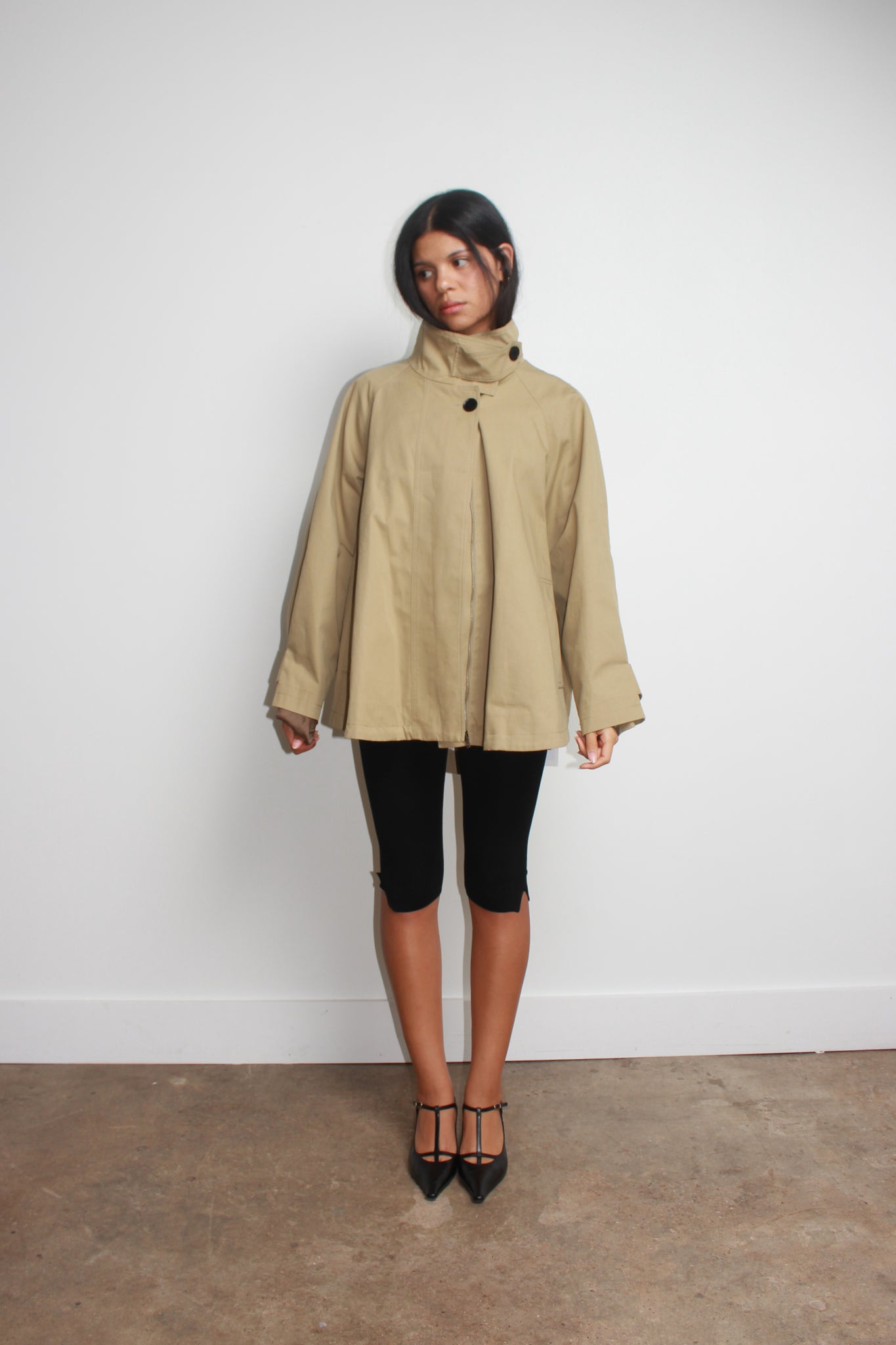 Oversized Volume Short Trench Coat