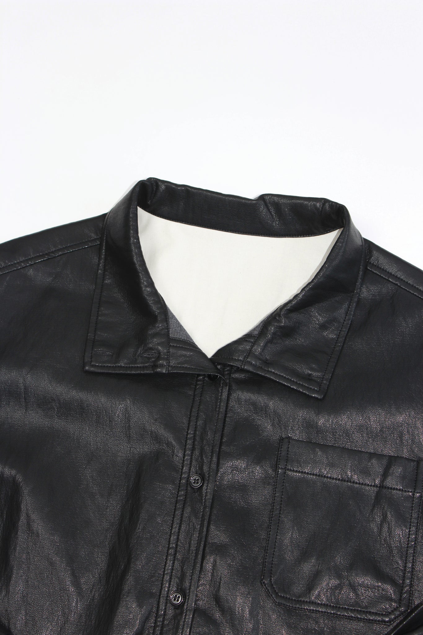 MELO Crop leather Shirket