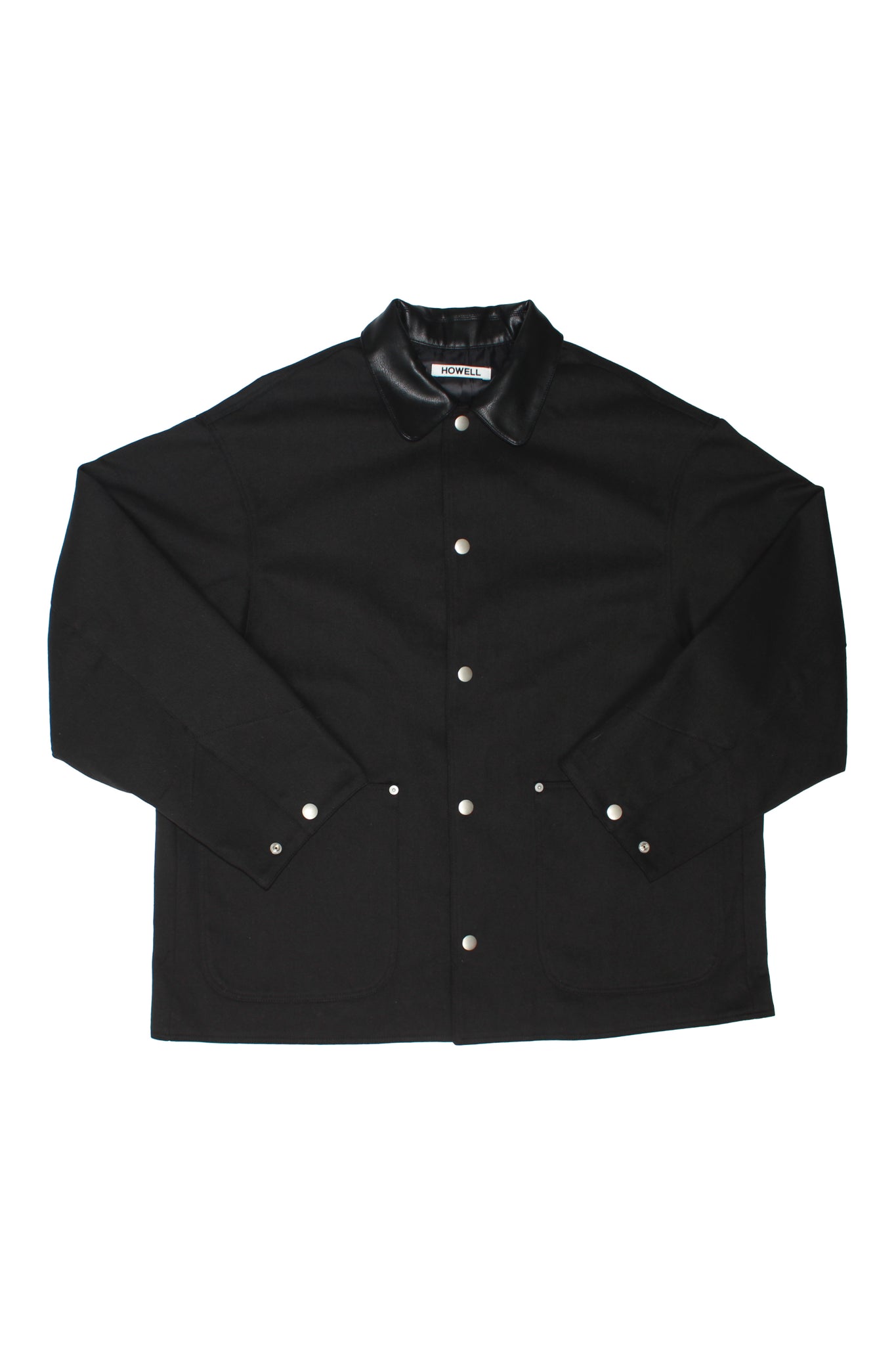 Vito Cotton Half Jacket in Black