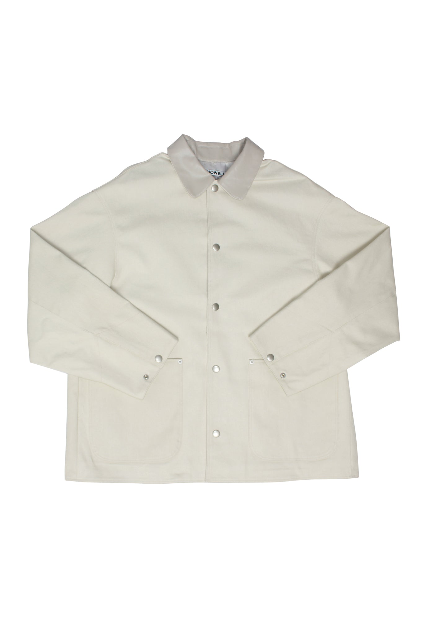 Vito Cotton Half Jacket in Off White