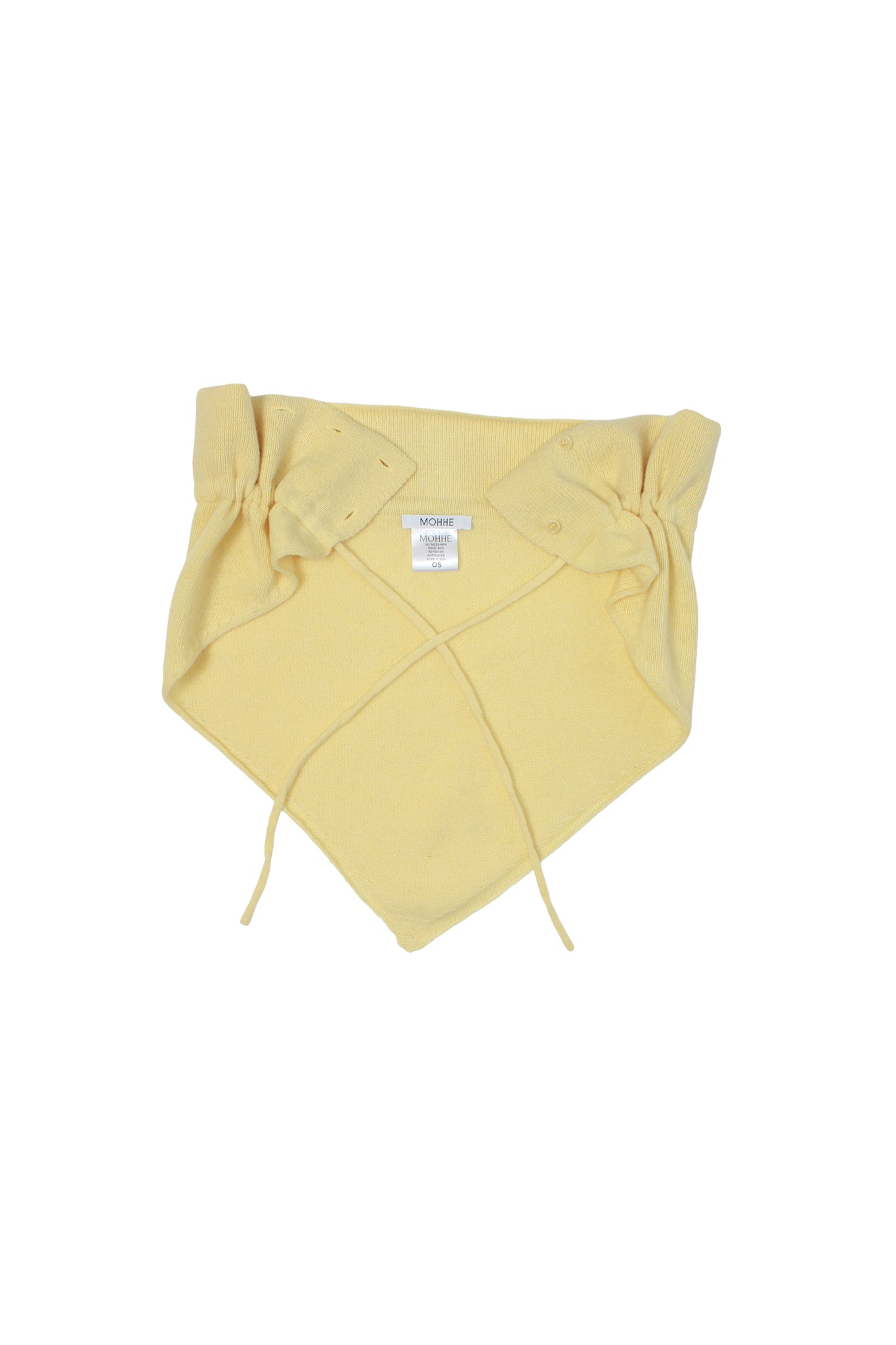Moh String Cape Scarf in Lemon