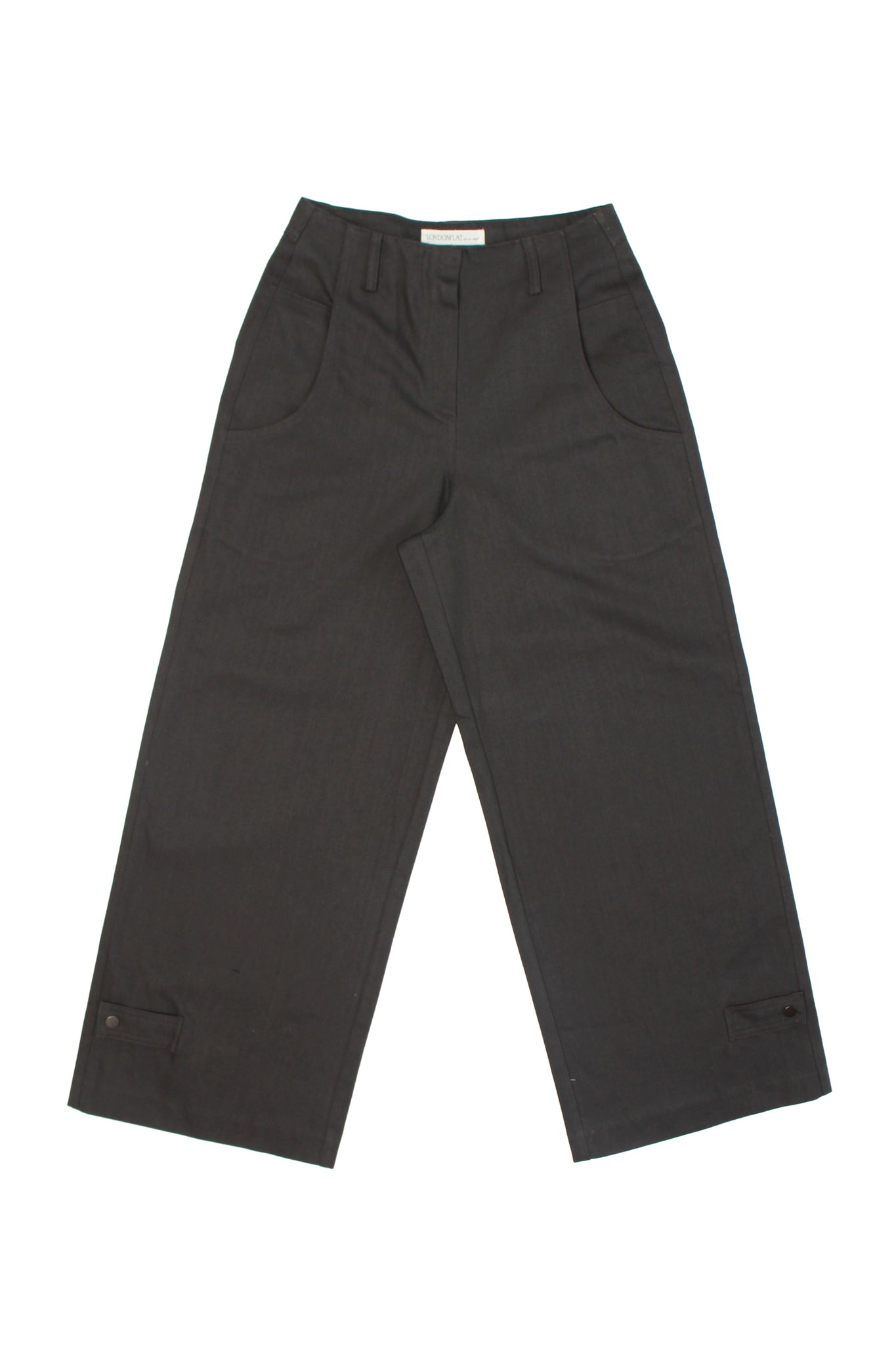 Penny Cotton Pants in Charcoal
