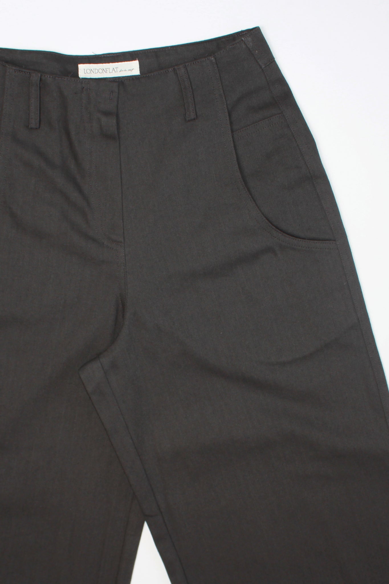 Penny Cotton Pants in Charcoal
