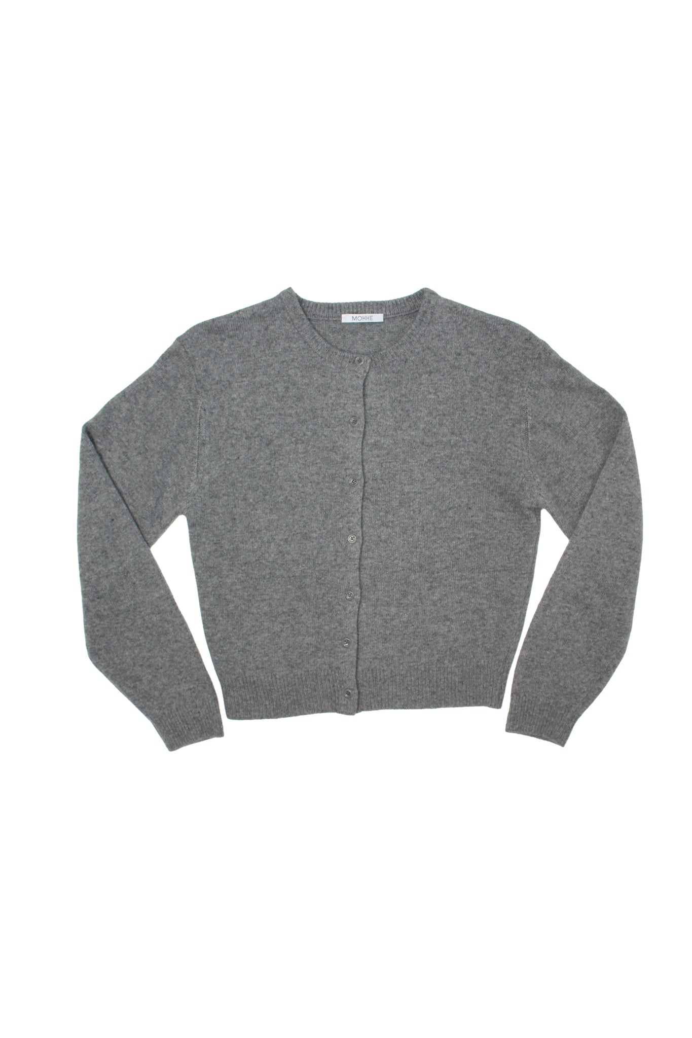 Moh Rounded Cardigan in Grey