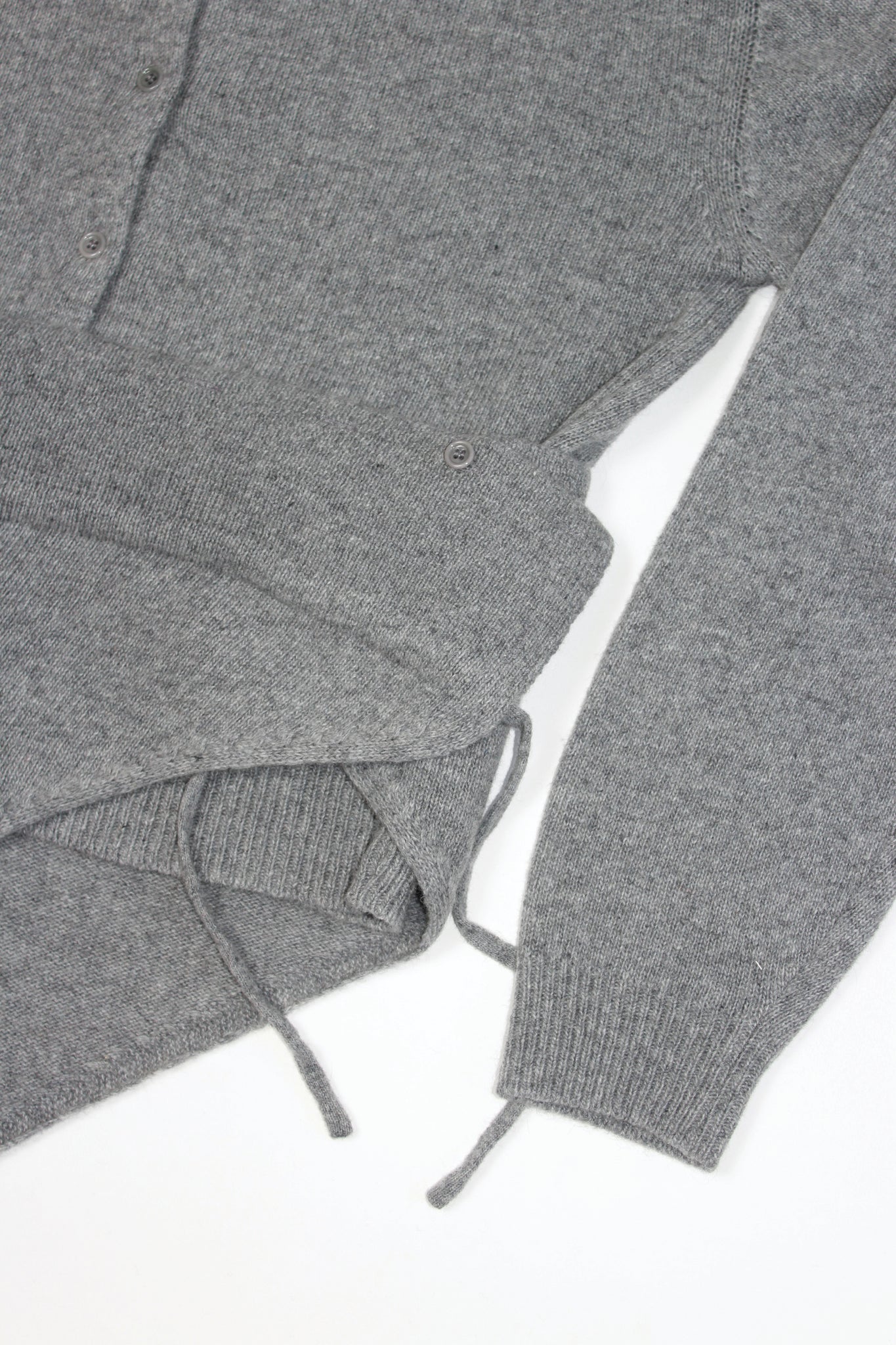 Moh Rounded Cardigan in Grey