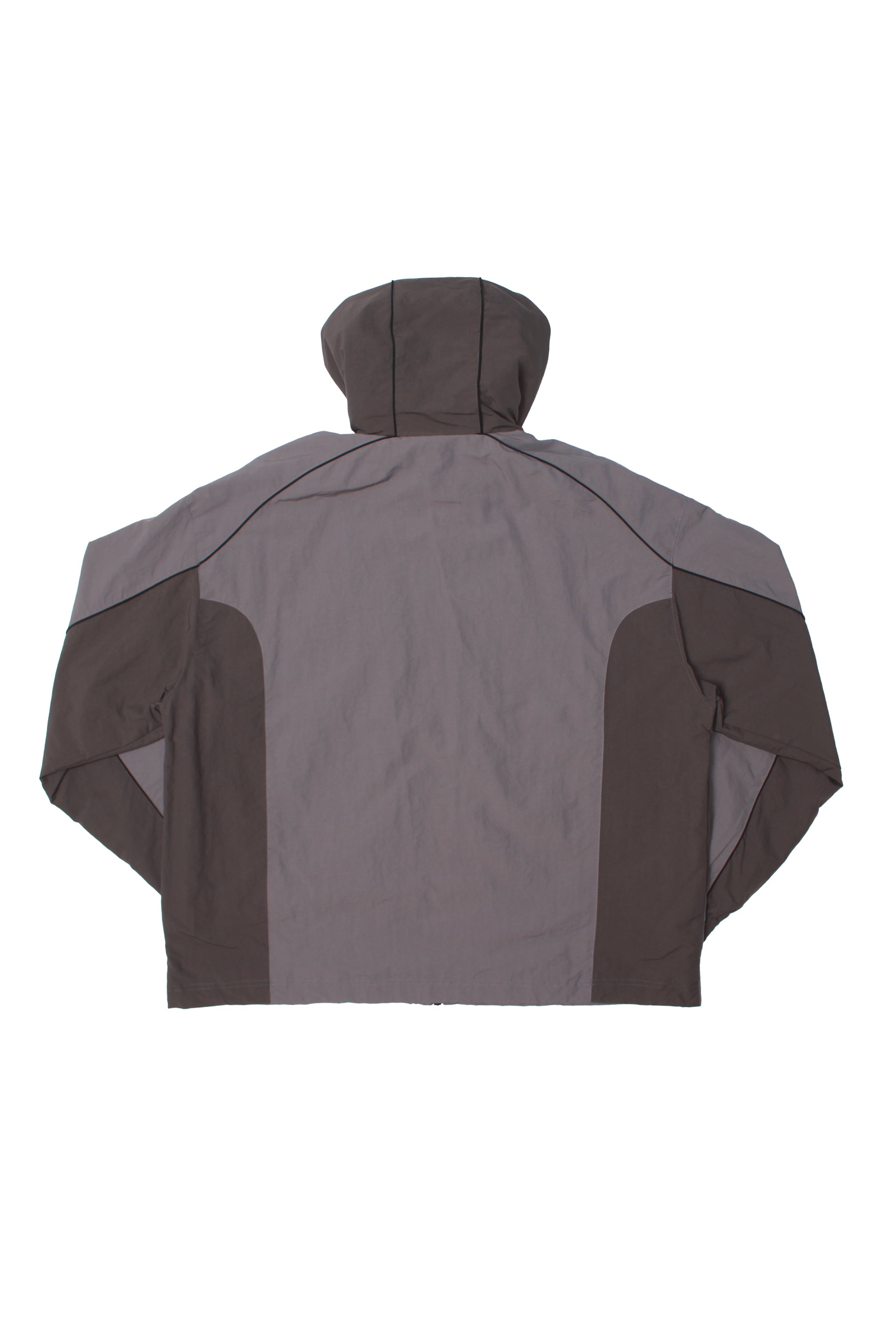 Color Block Mesh Hooded Zip Jacket in Black – Jowa.shop