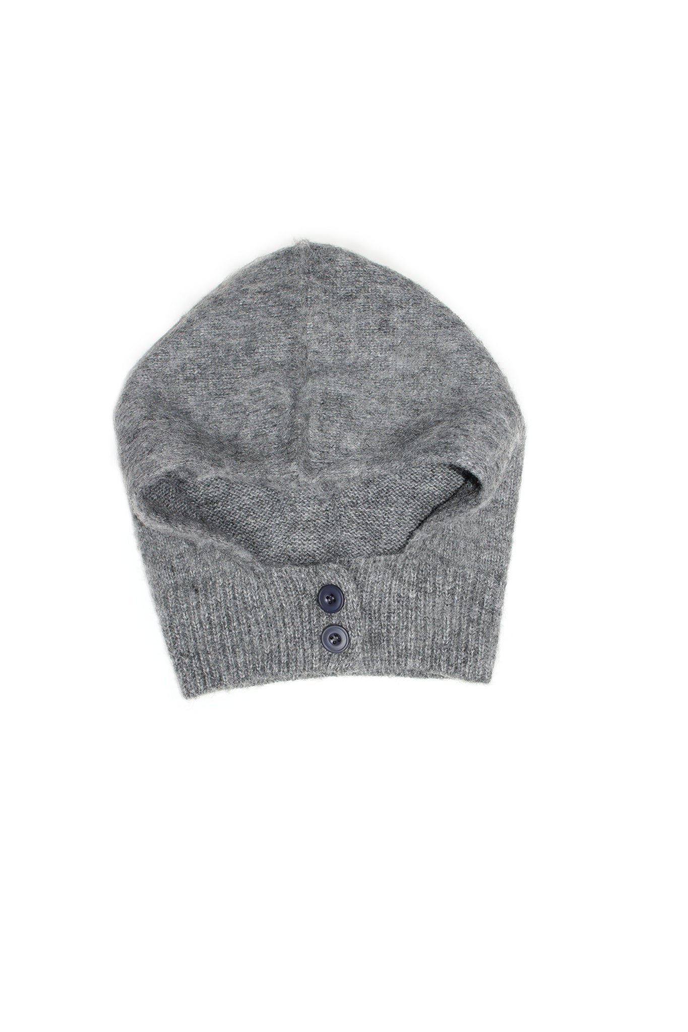 Two Button Balaclava in Grey