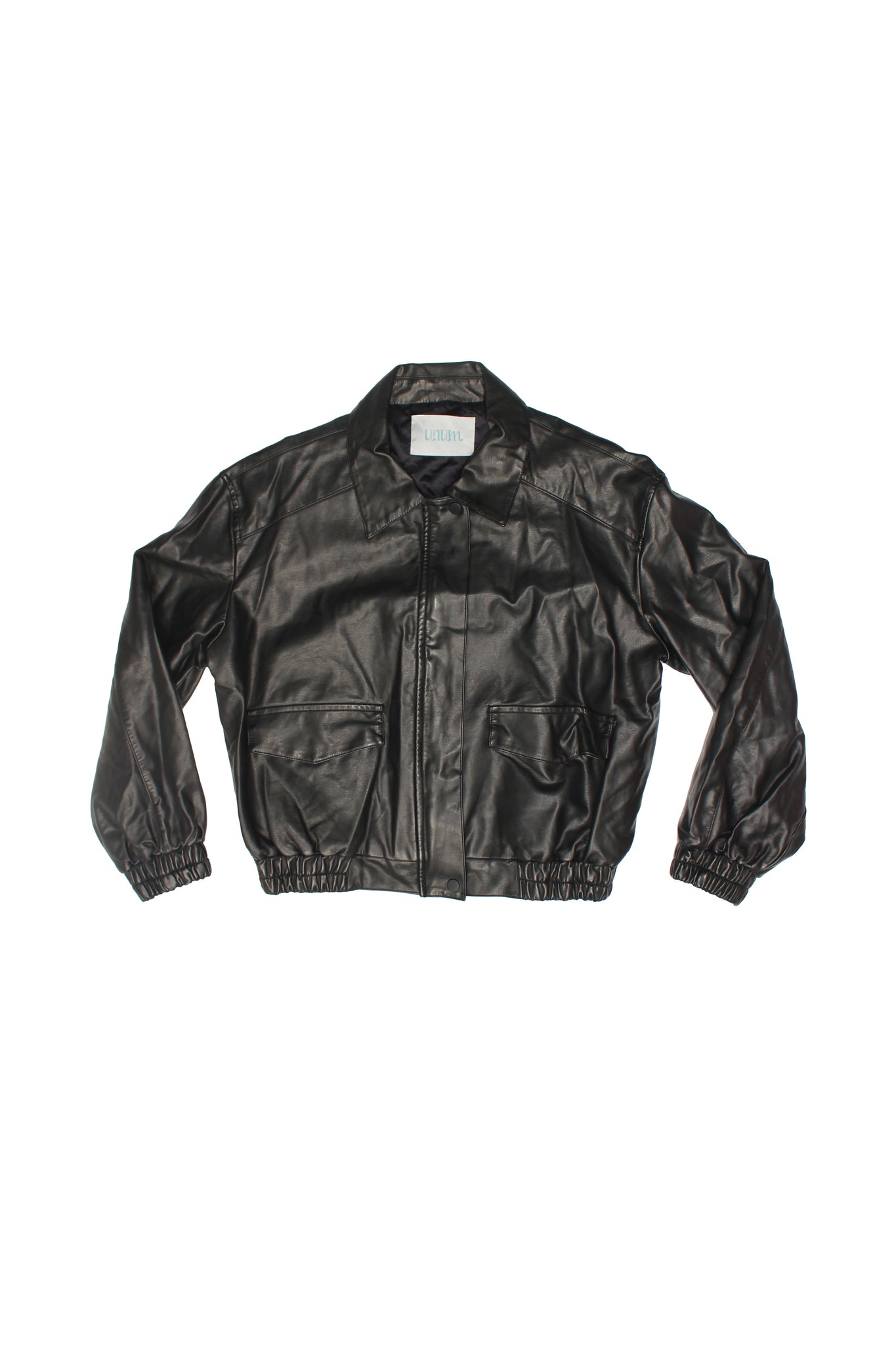 Washed Vegan Leather blouson