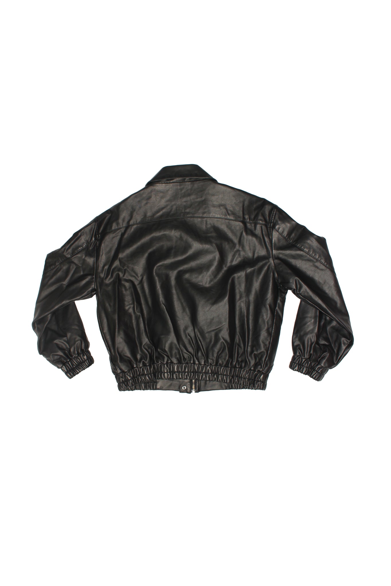 Washed Vegan Leather blouson